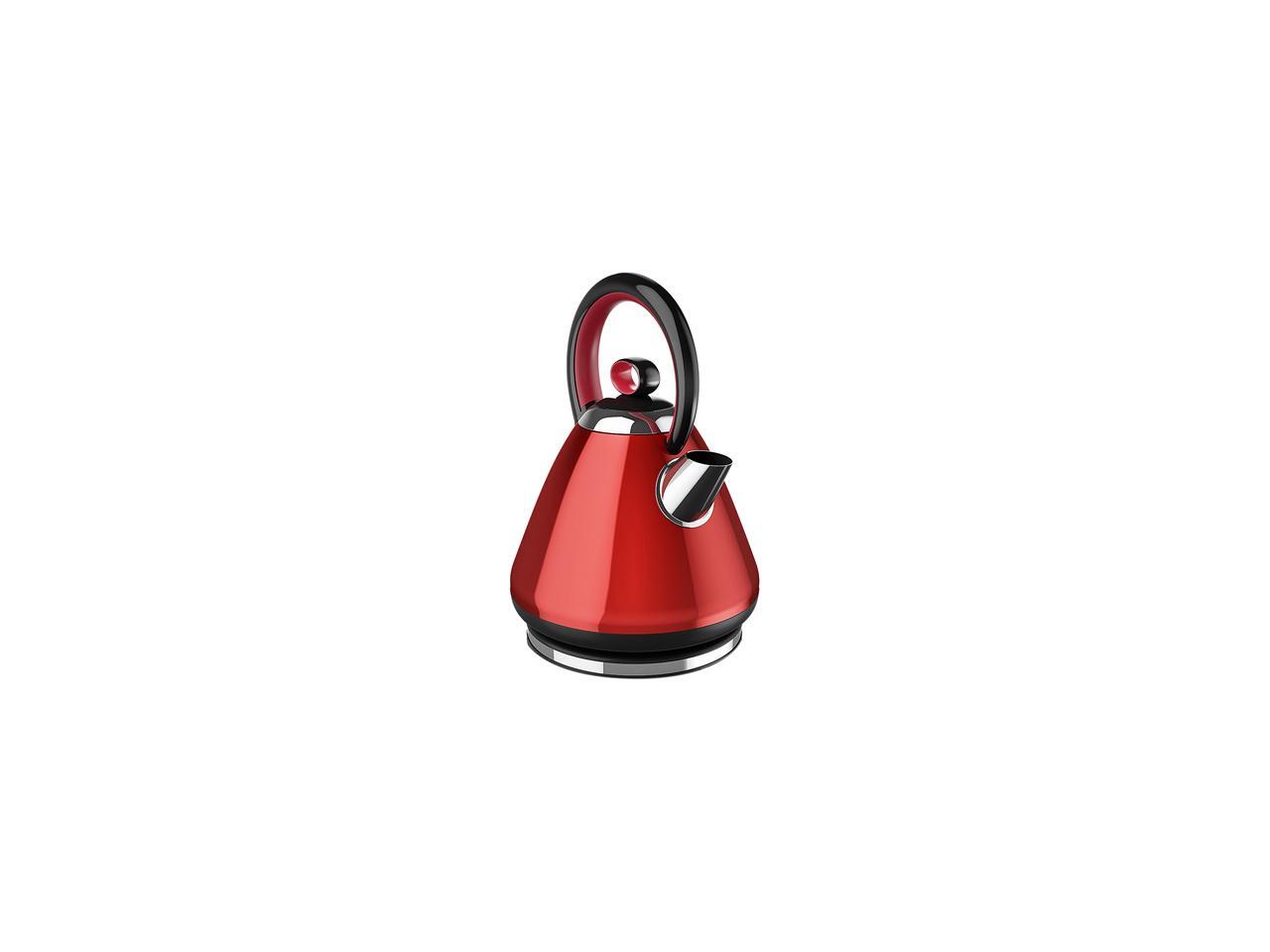 Black & Decker KE2900R 1.7L Stainless Steel Electric Cordless Kettle, Red,