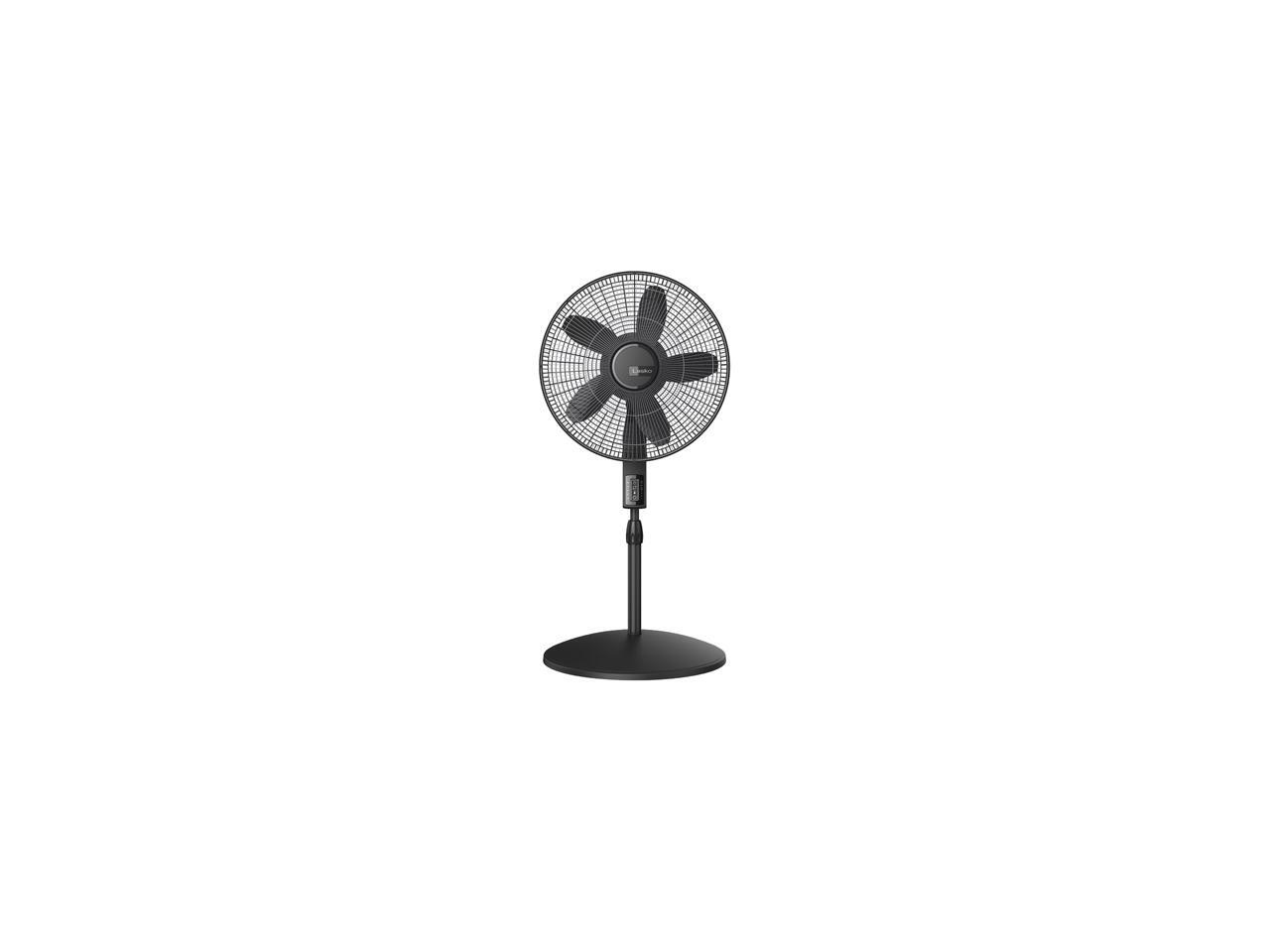 Lasko Elite Collection Quiet Blade Pedestal Fan, Black
