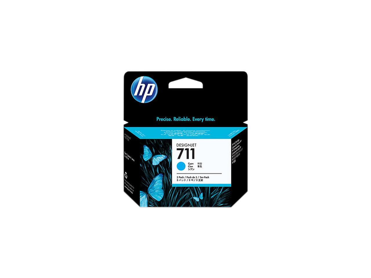 HP 711 Ink Cartridge - Triple Pack - Cyan - Newegg.com