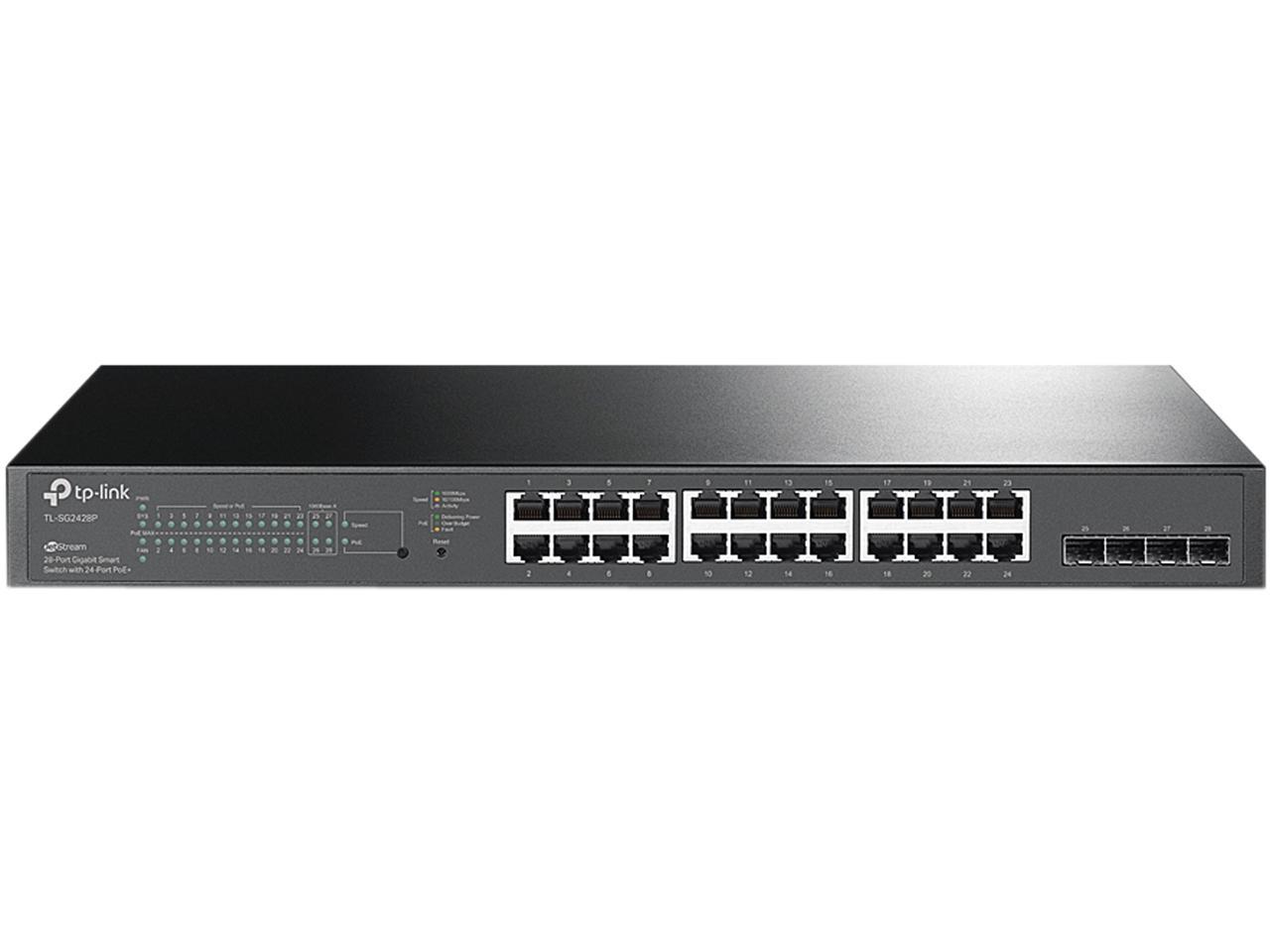 tp link tl-sg2428p jetstream 28-port gigabit