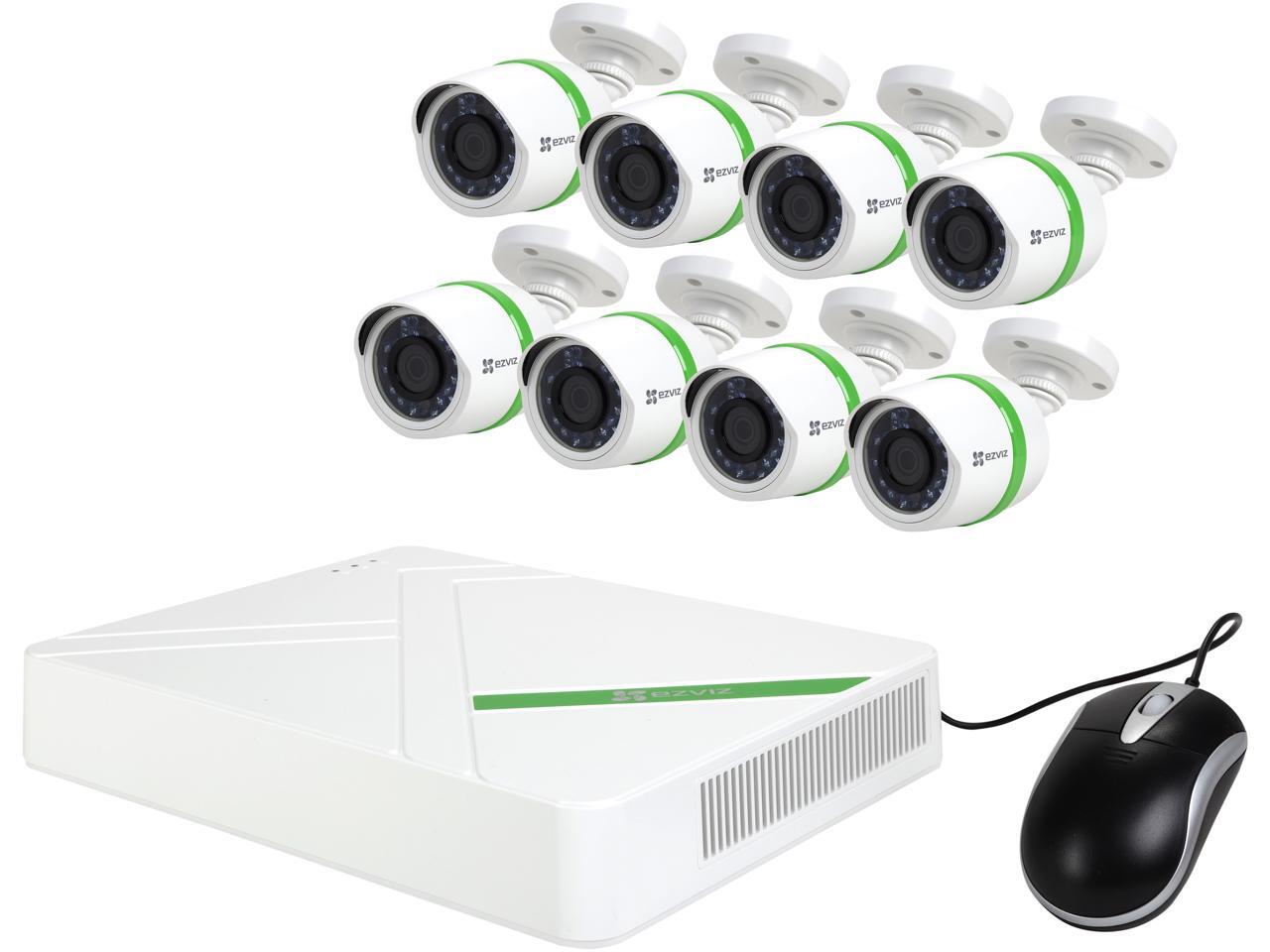 EZVIZ 8 Channel HD 1080p Analog TVI Security System w/ 2TB HDD and 8