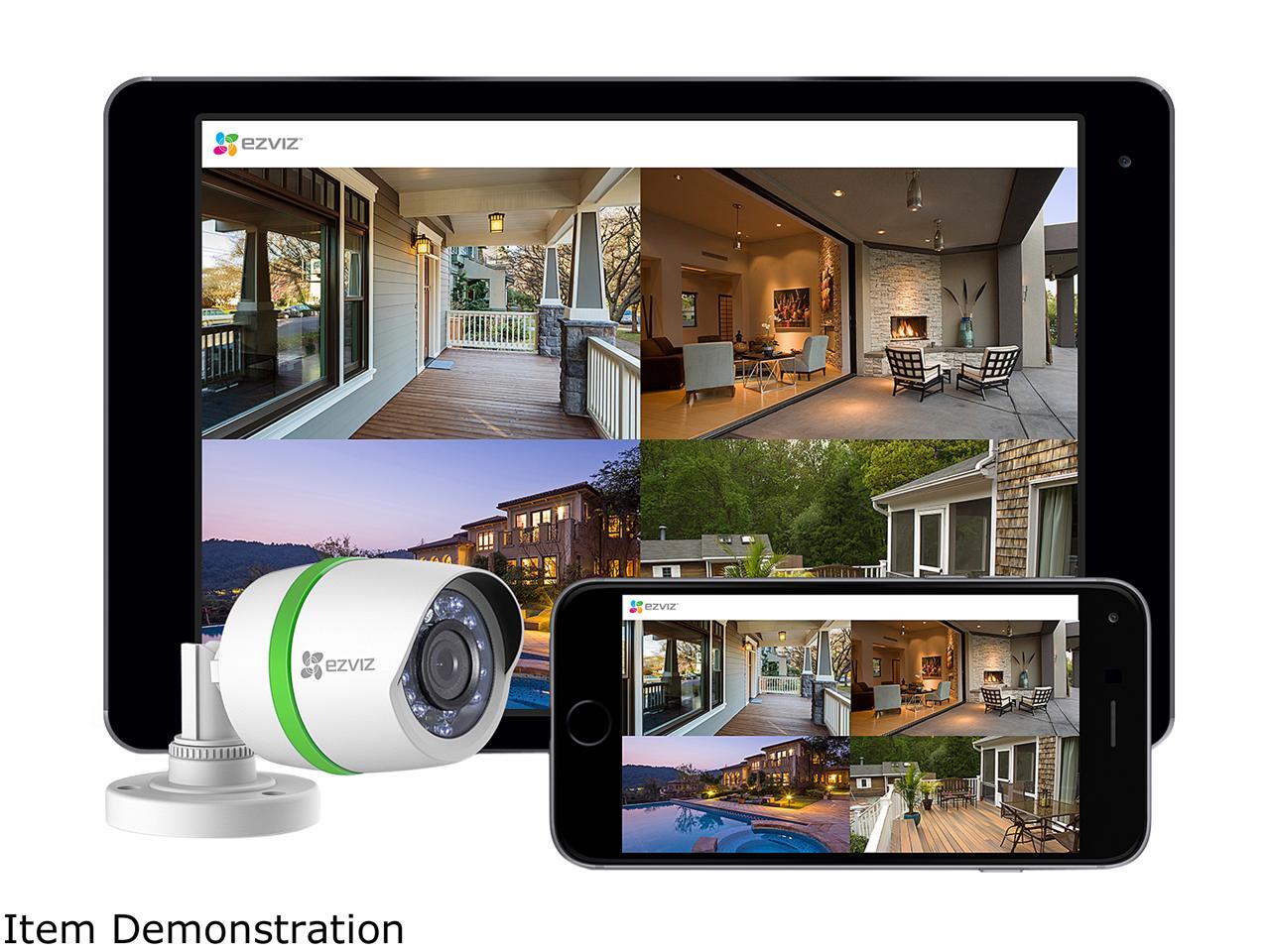 EZVIZ Outdoor 3MP Video Security Surveillance System, 12 Weatherproof