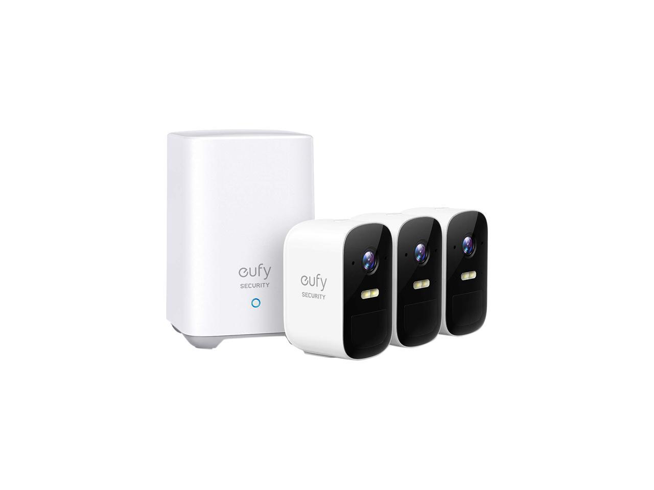 Eufy Security, eufyCam 2C 3Cam Kit, Wireless Home Security System with