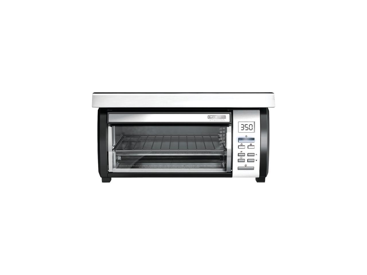 BLACK+DECKER TROS1000D Space Maker Digital Toaster Oven, Stainless