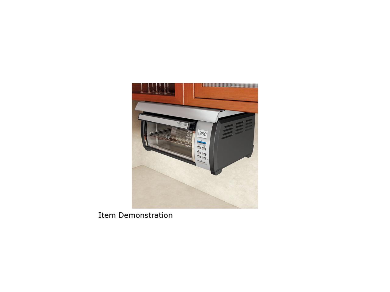 BLACK+DECKER TROS1000D Space Maker Digital Toaster Oven, Stainless