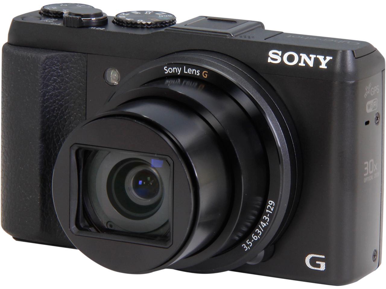 SONY Cyber-shot HX50V DSC-HX50V/B Black 20.4 MP Digital Camera HDTV ...