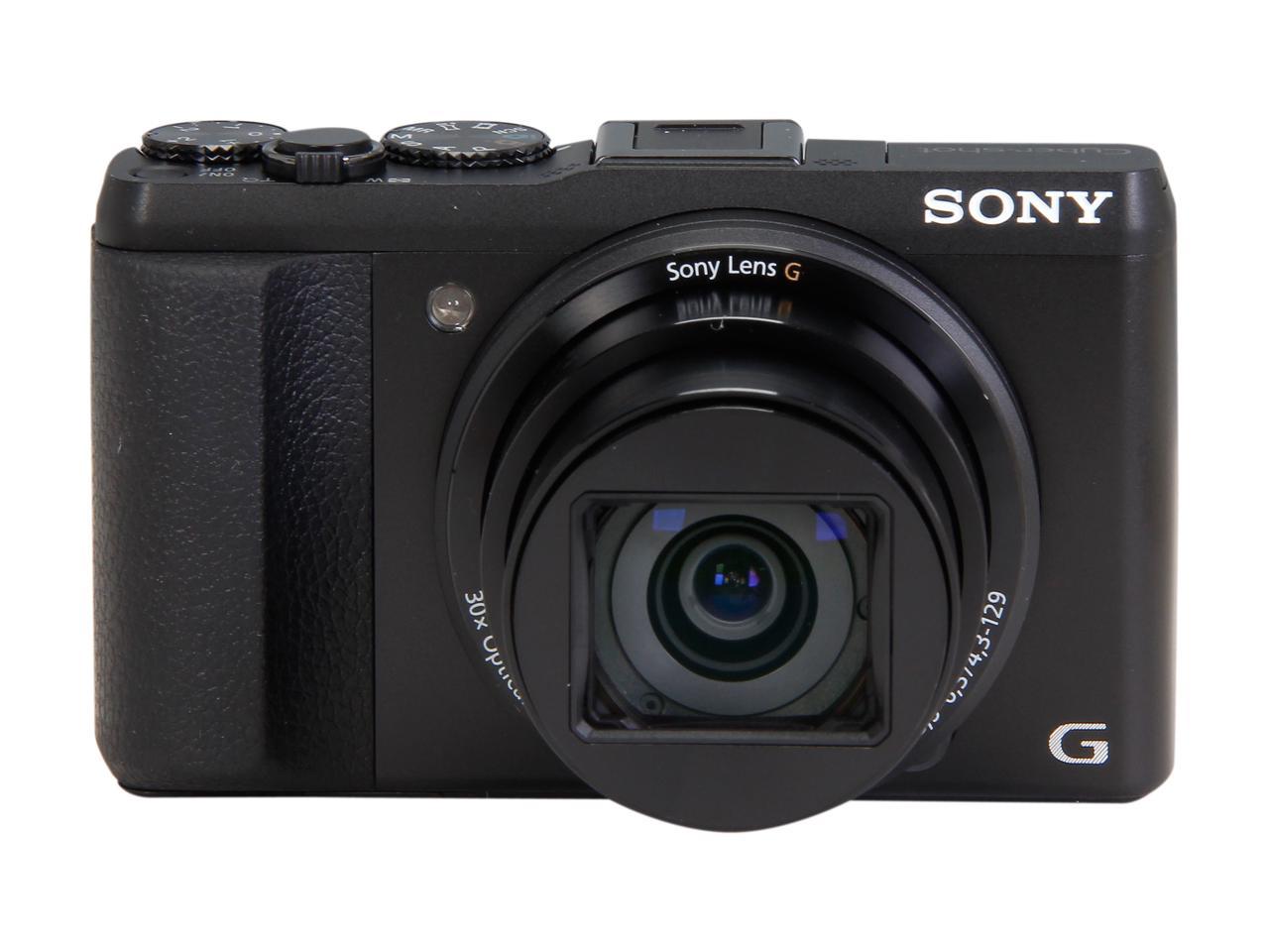 SONY Cyber-shot HX50V DSC-HX50V/B Black 20.4 MP Digital Camera HDTV ...