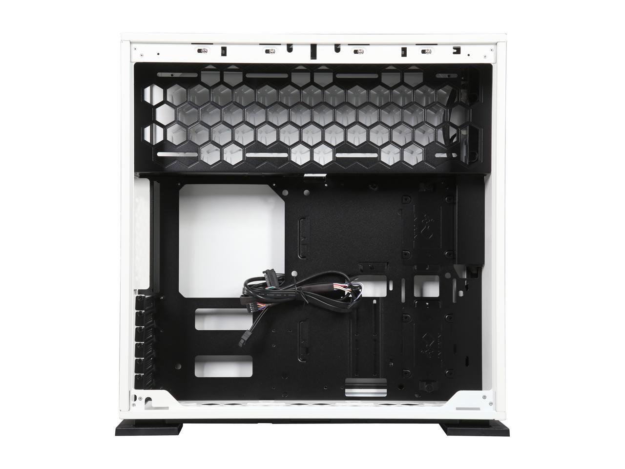 In Win 303 White Secc Steel Tempered Glass Case Atx Mid Tower Dual Chambered High Air Flow Newegg Com