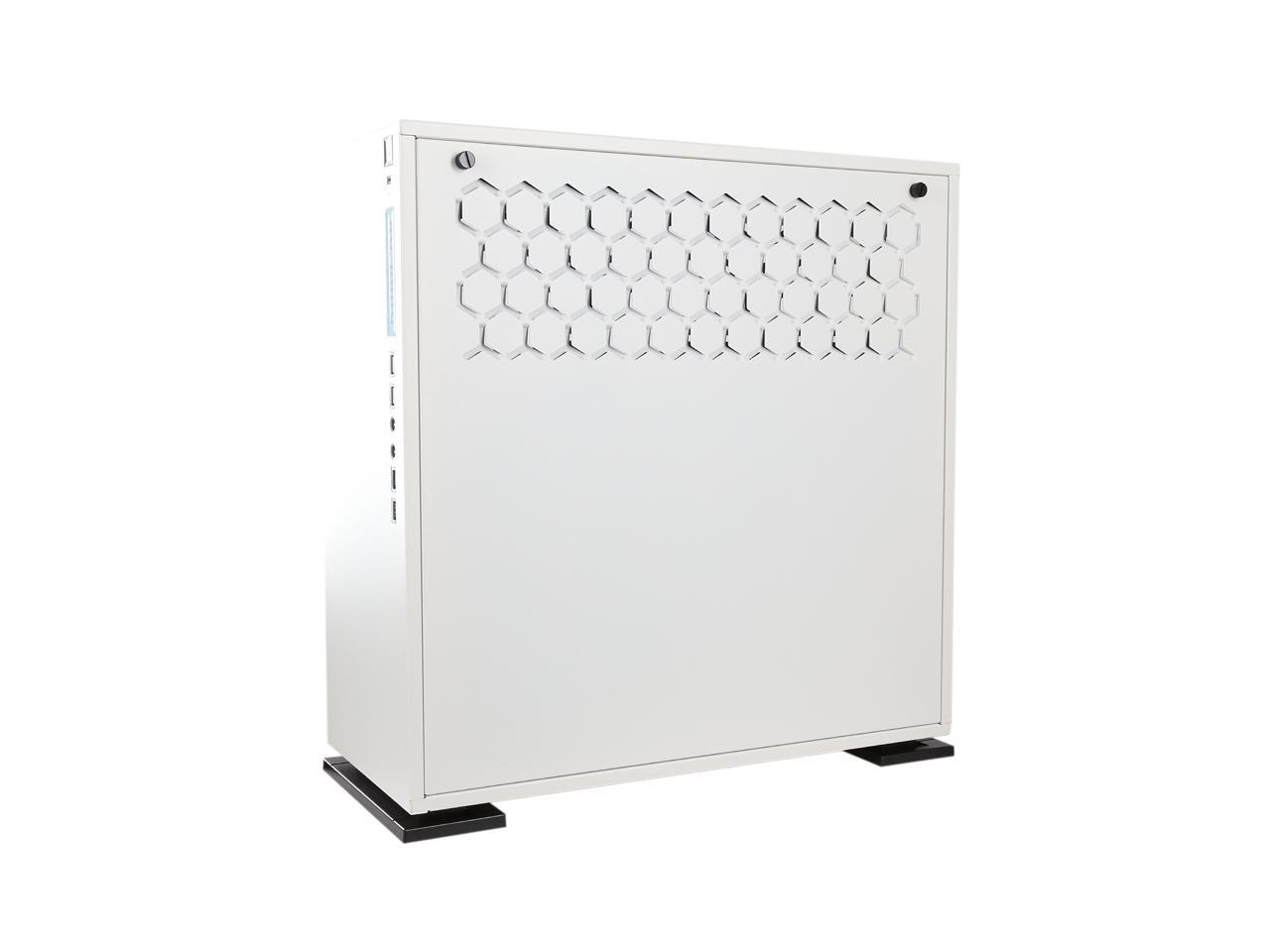 In Win 303 White Secc Steel Tempered Glass Case Atx Mid Tower Dual Chambered High Air Flow Newegg Com