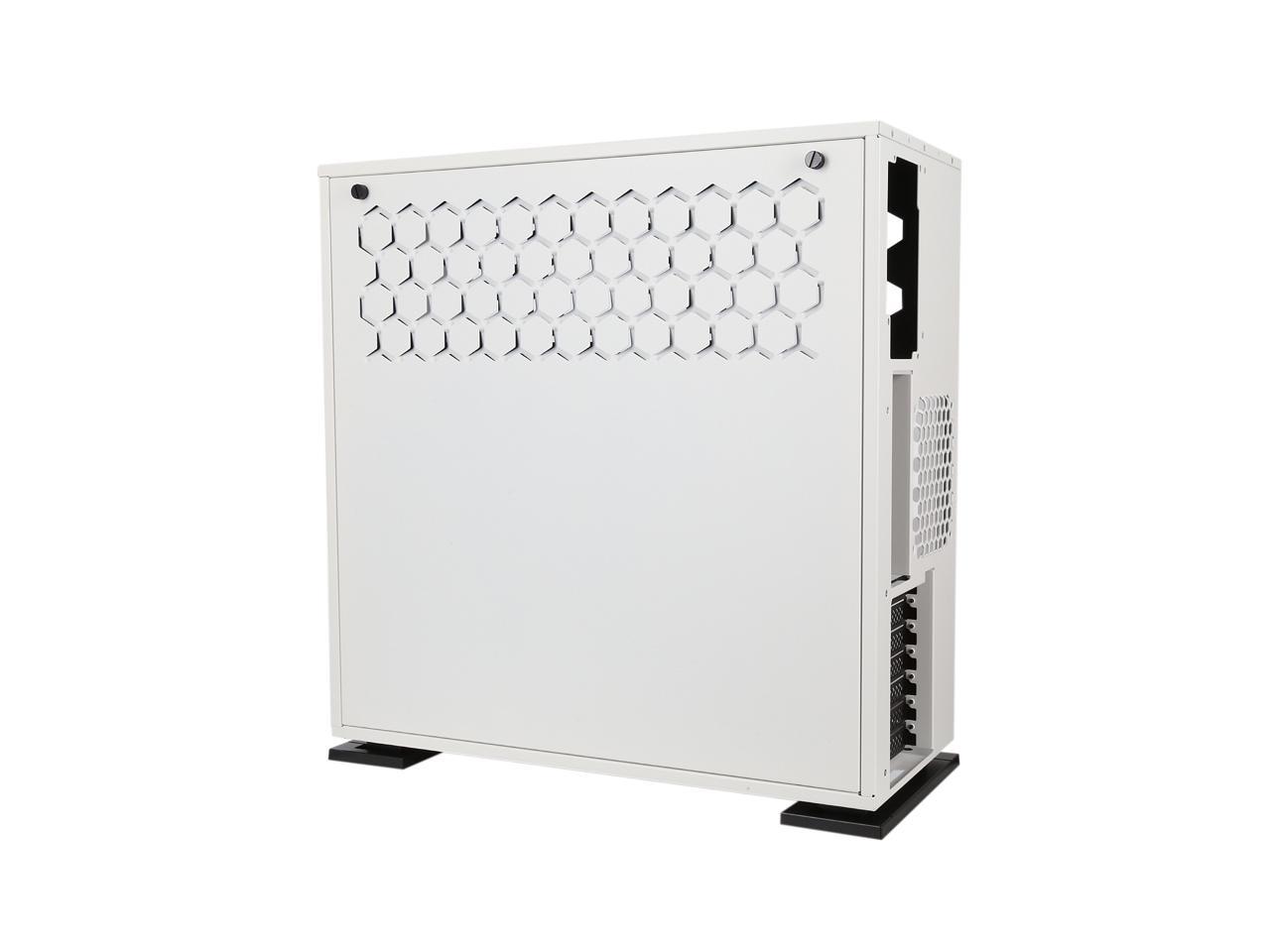 In Win 303 White Secc Steel Tempered Glass Case Atx Mid Tower Dual Chambered High Air Flow Newegg Com