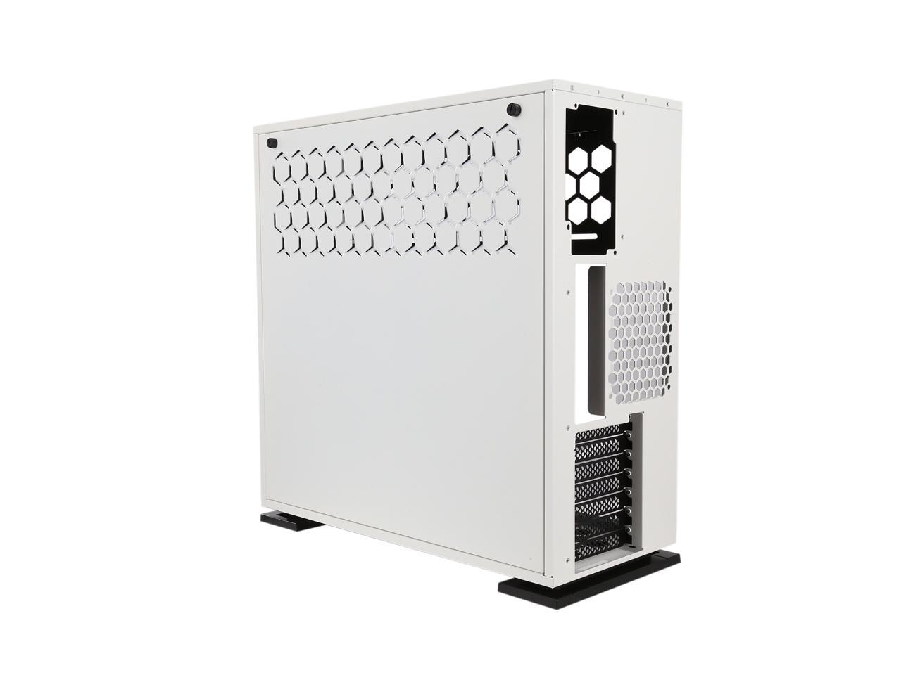 In Win 303 White Secc Steel Tempered Glass Case Atx Mid Tower Dual Chambered High Air Flow Newegg Com