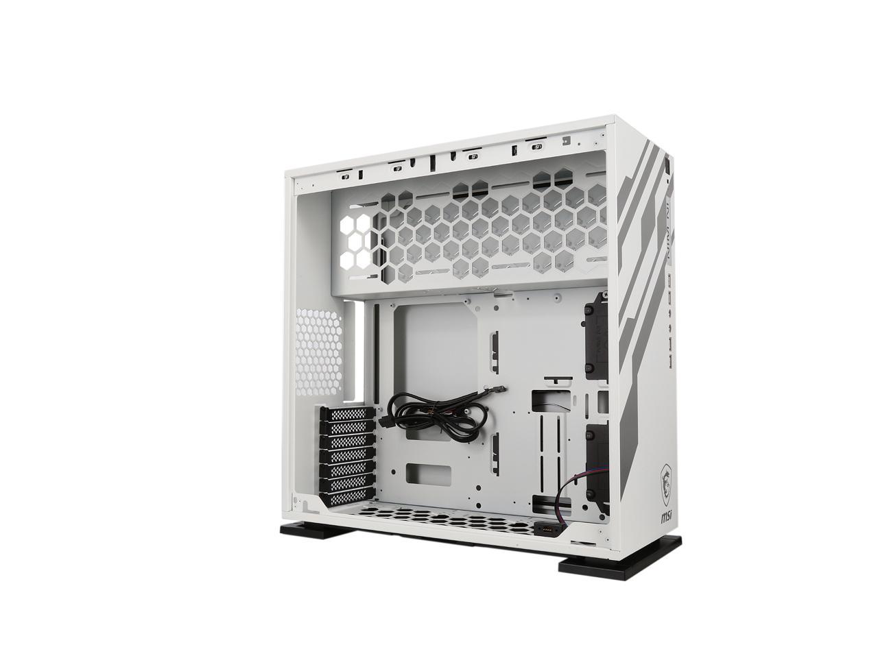 In Win 303 Msi Dragon White Secc Tempered Glass Atx Mid Tower Computer Case Newegg Com