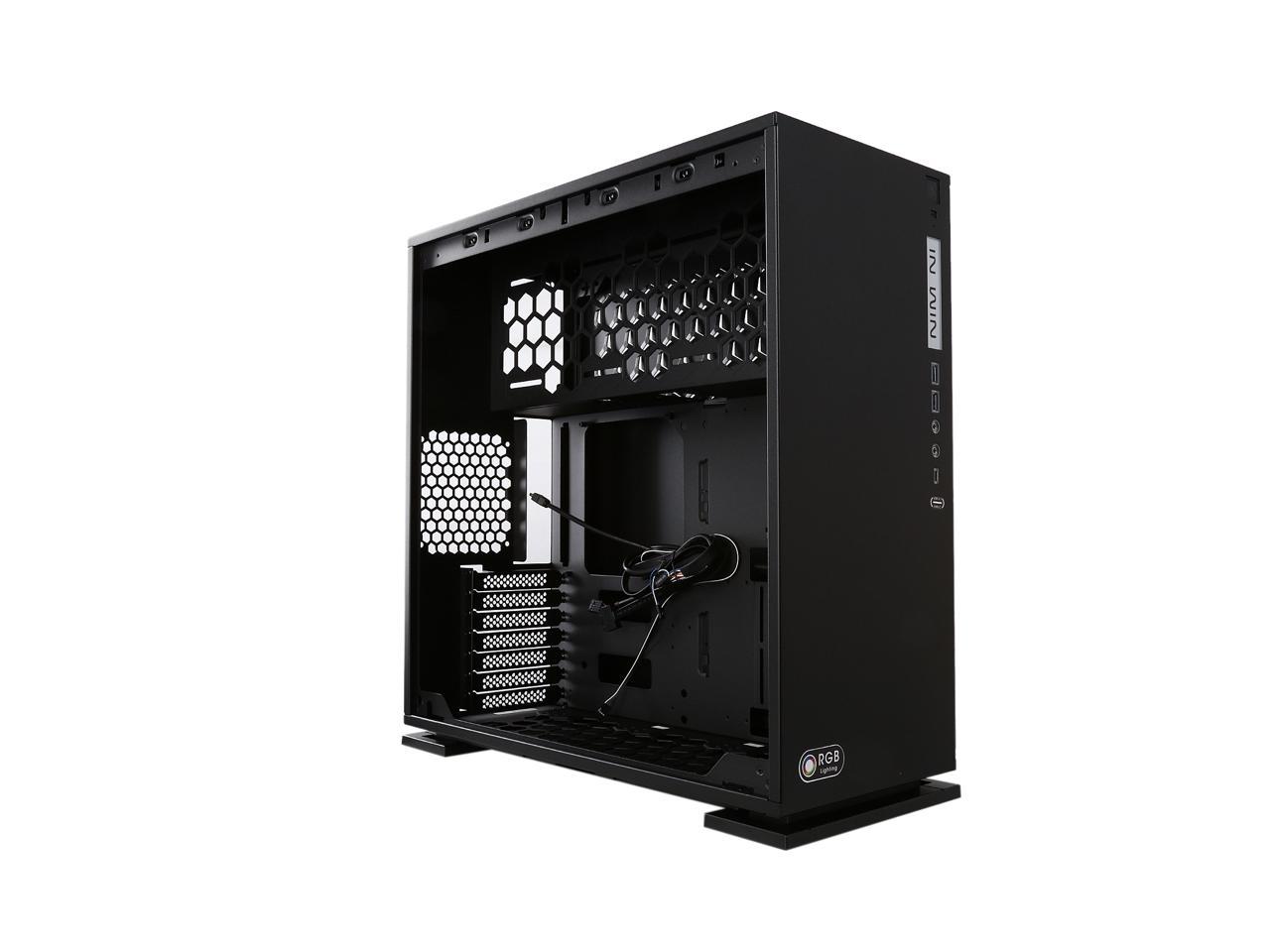 InWin 303 White ATX Mid Tower Computer Case with Tempered Glass White 