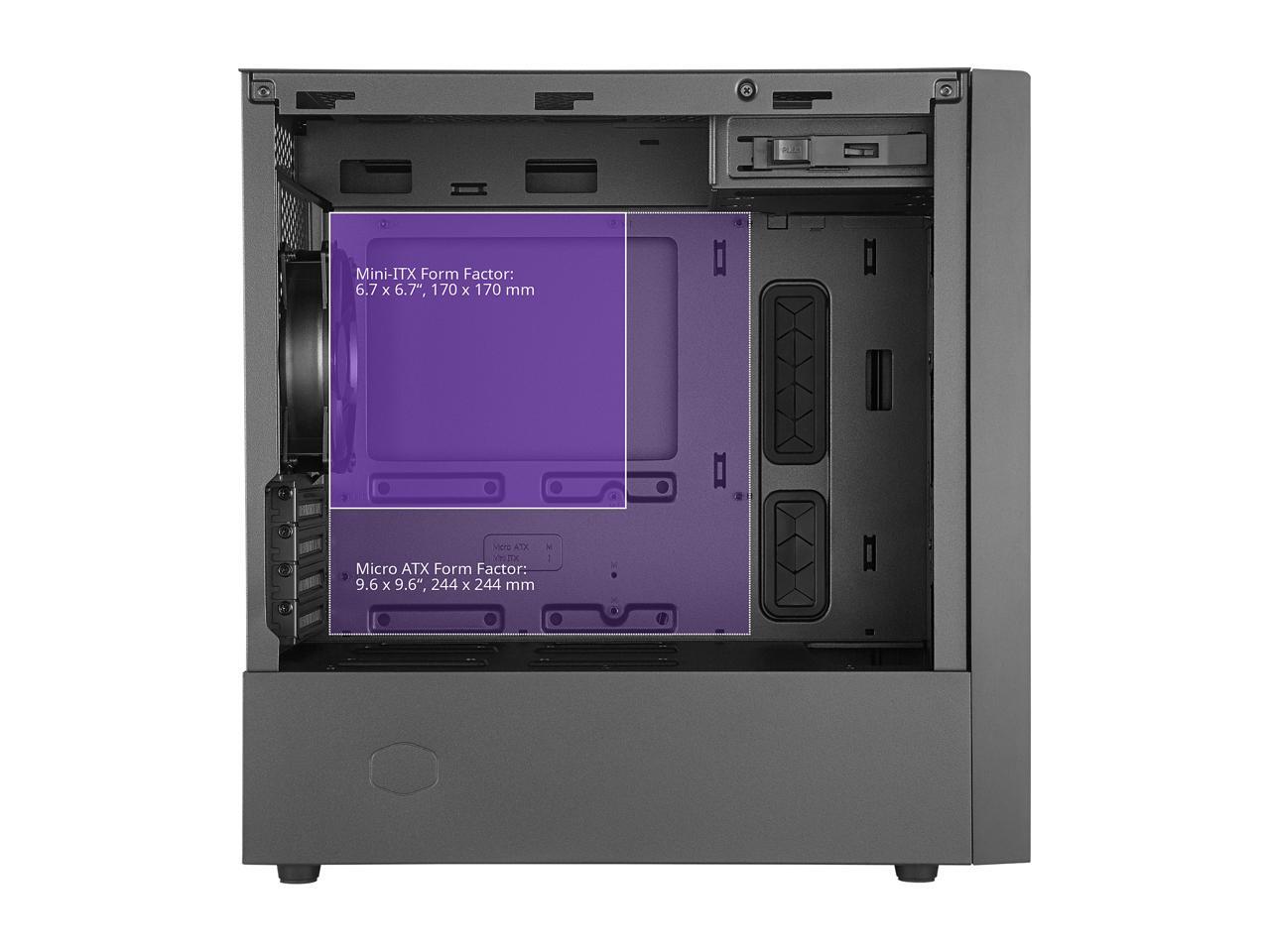 Cooler Master MasterBox NR400 MicroATX Tower with Front Mesh