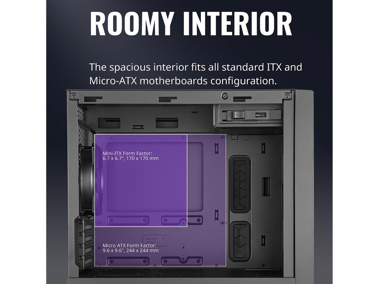 Cooler Master MasterBox NR400 MicroATX Tower with Front Mesh