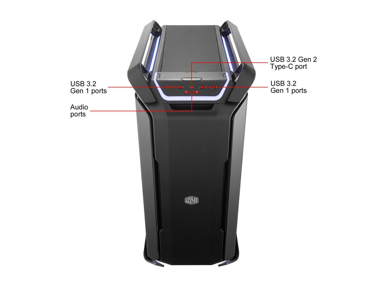 Cooler Master Cosmos C700p Black Edition E Atx Full Tower With Curved Tempered Glass Side Panel 4722