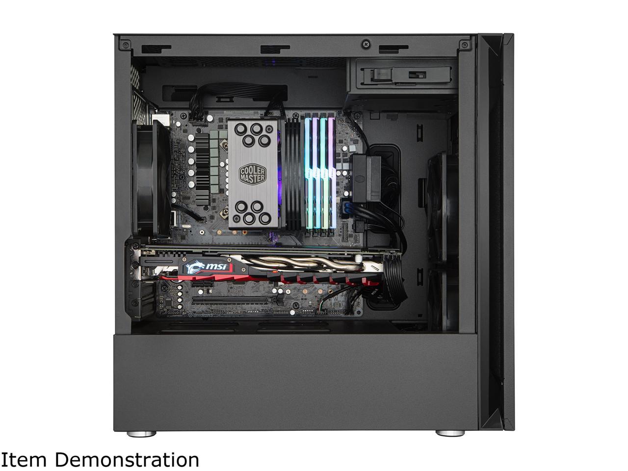 Cooler Master Silencio S400 Micro-ATX Tower with Sound-Dampening Material,  Sound-Dampened Solid Steel Side Panel, Reversible Front Panel, SD Card 