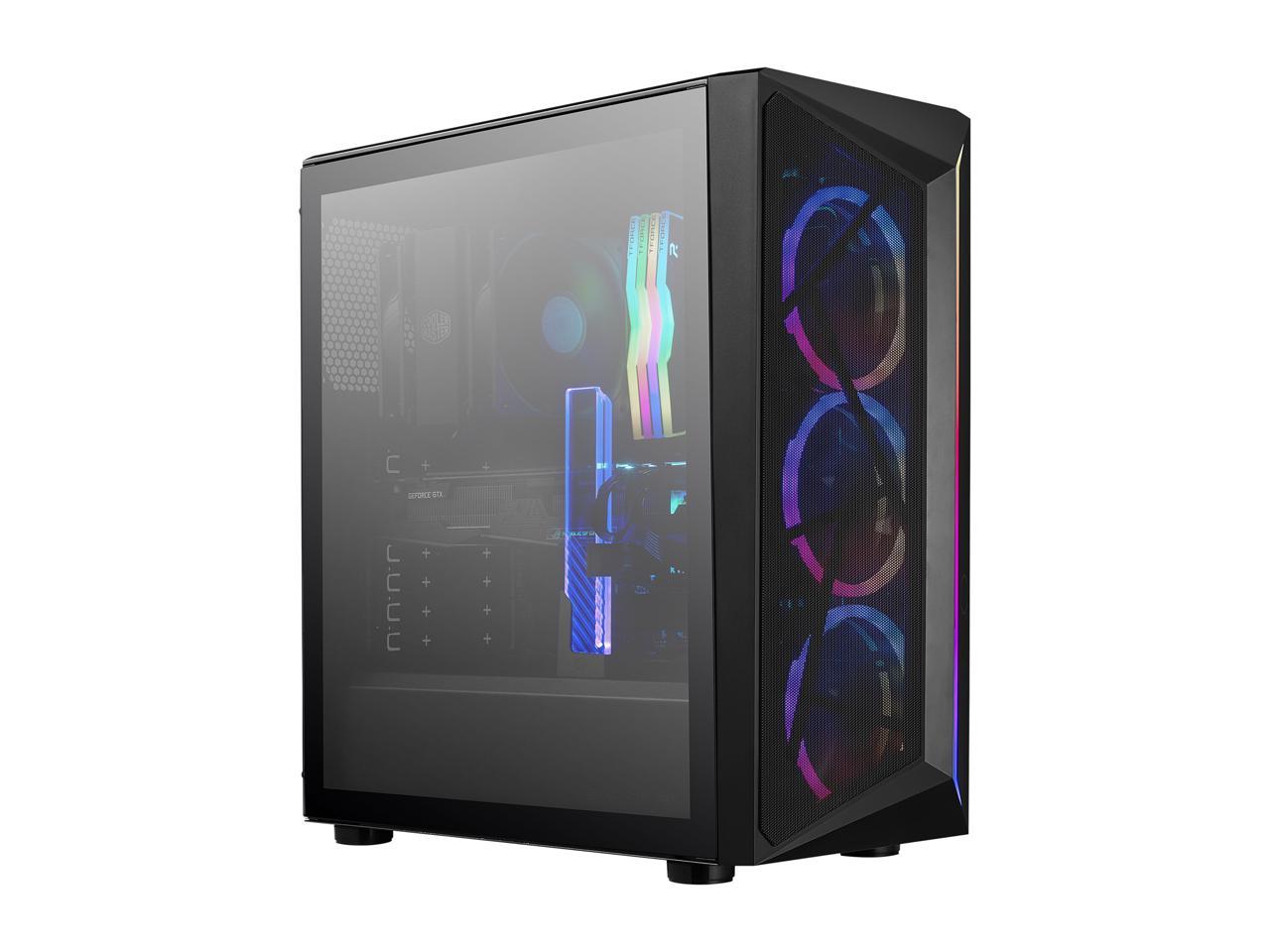 Cooler Master CMP 510 ATX Mid-Tower with Mesh Intakes, ARGB Edge Strip ...