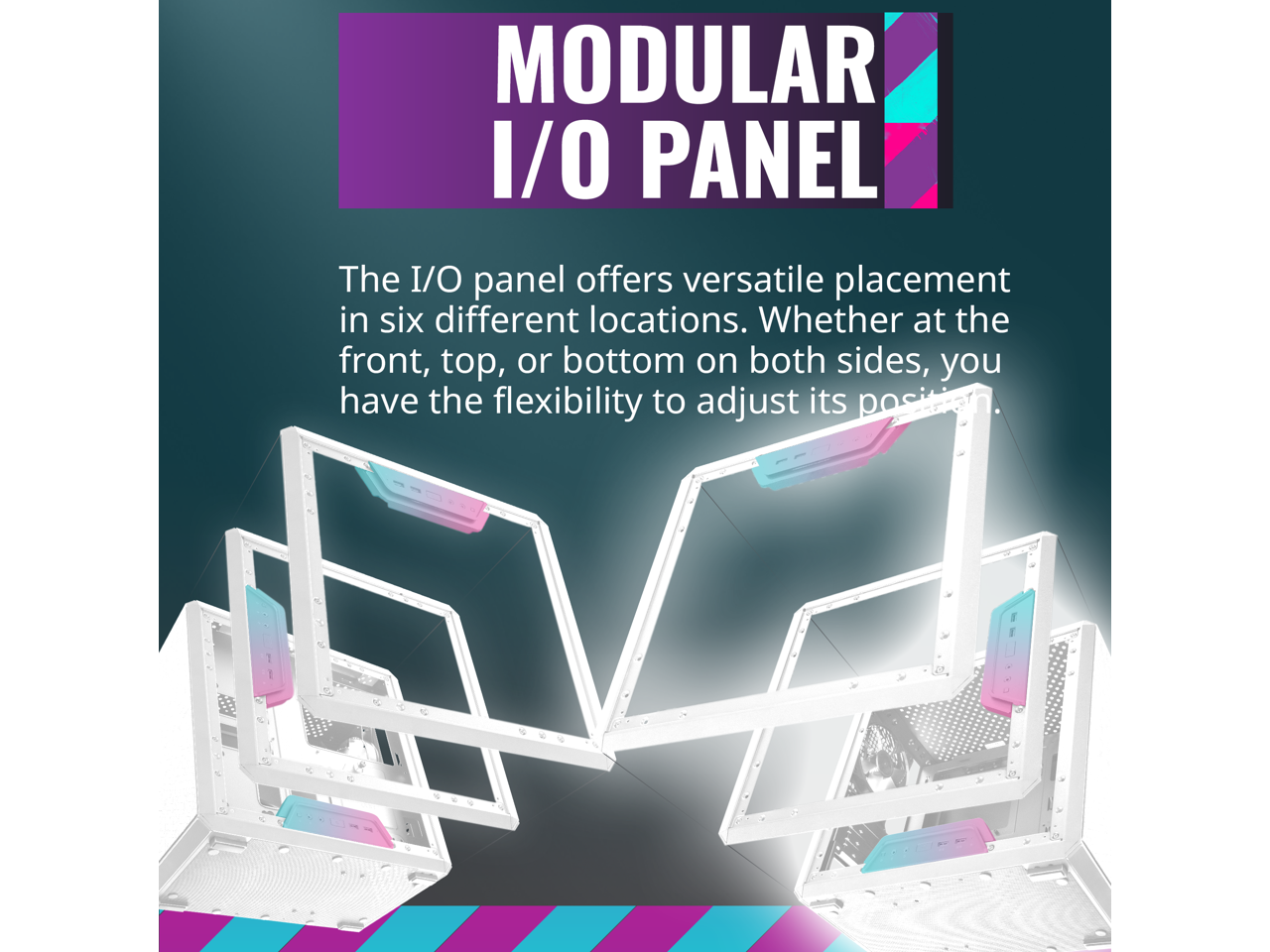 Cooler Master MasterBox Q300L White MicroATX Tower, Design