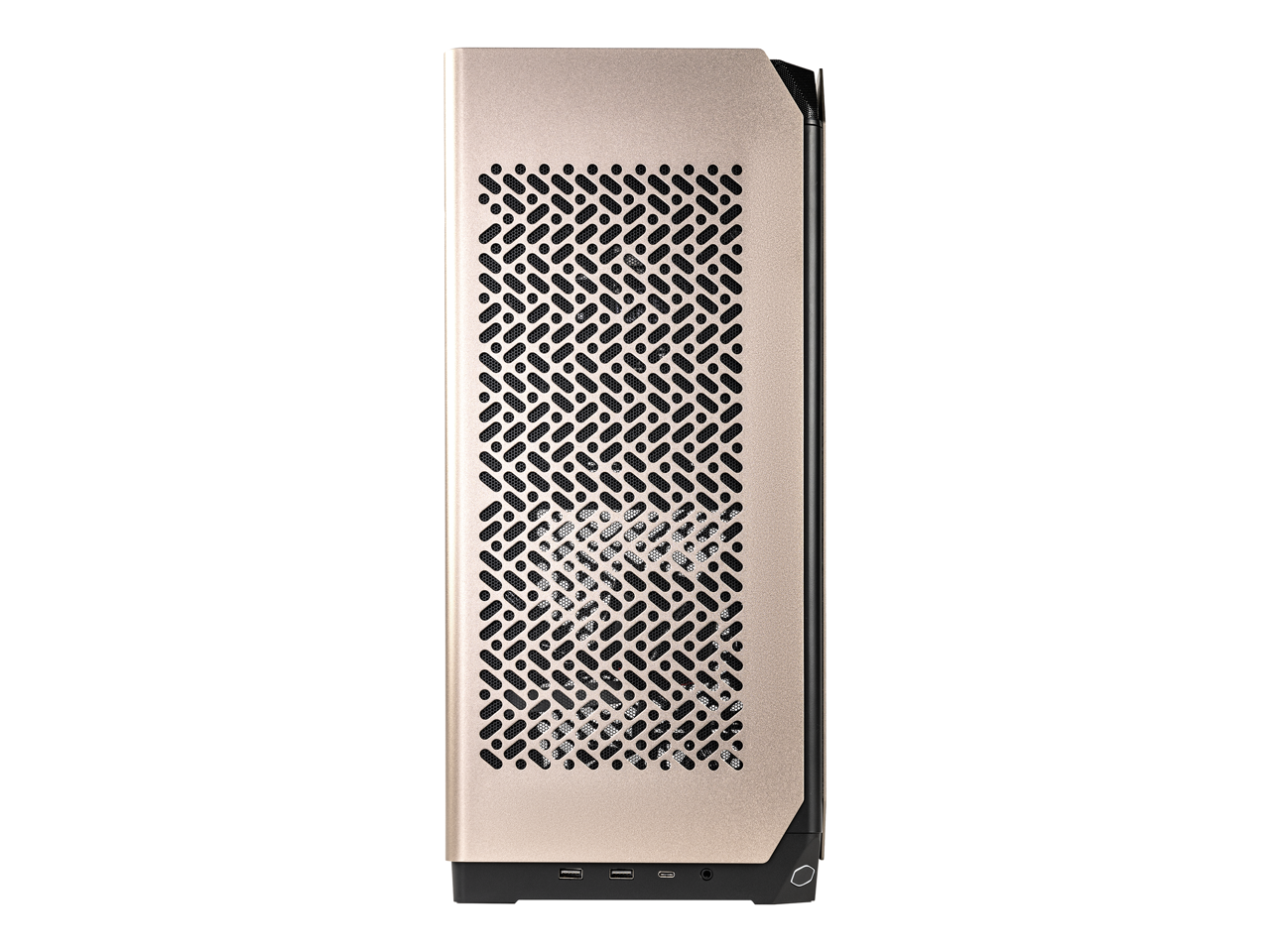 Cooler Master NCORE 100 MAX Bronze ITX SFF Tower Case, Custom 120mm AIO