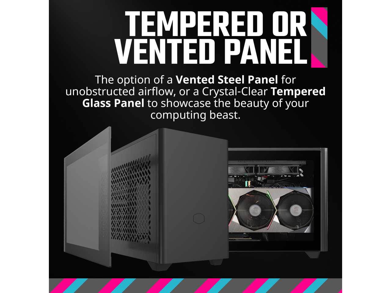 Cooler Master NR200P V2 MiniITX 18L PC Case, TopMount 240mm280mm