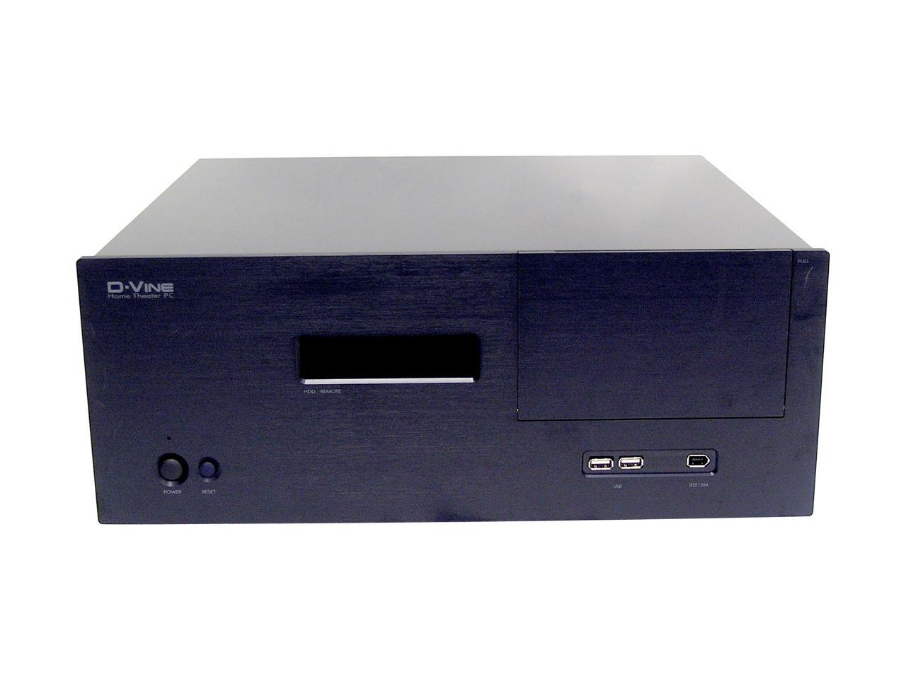 AHANIX Black D4 Media Center X232 ATX Media Center / HTPC Case