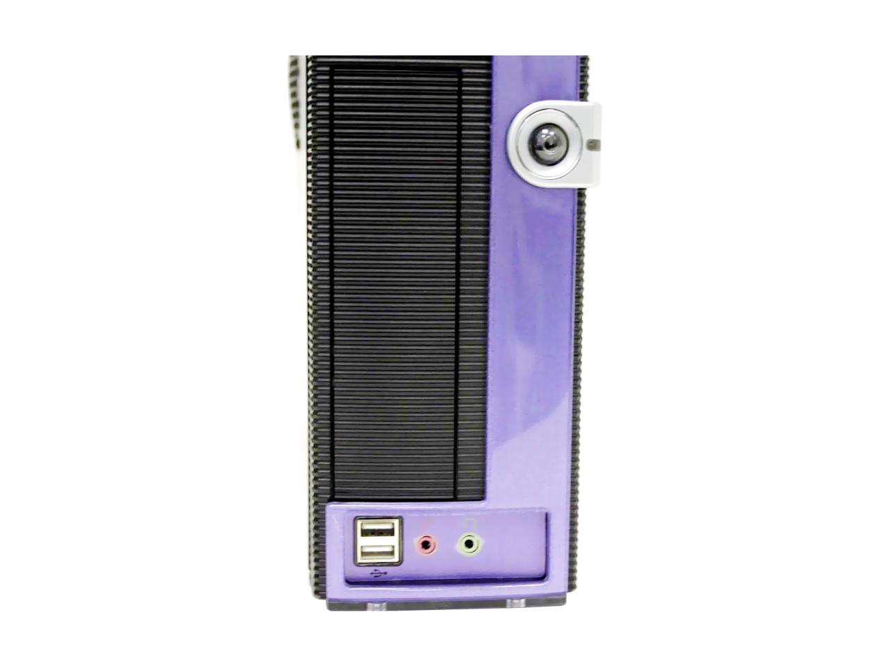 Ever Case E1290PL24 Black/Purple Computer Case