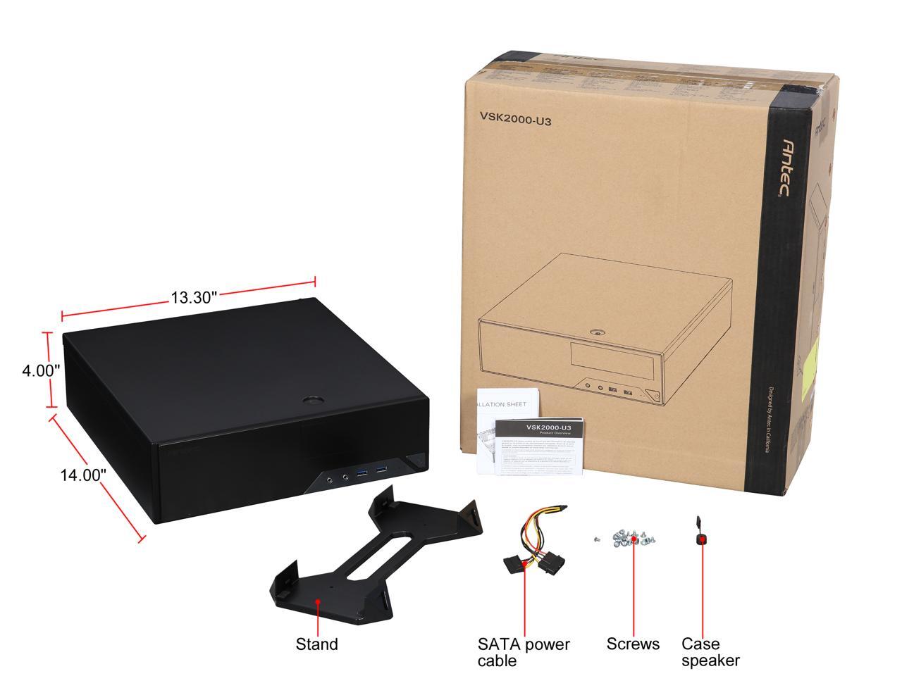 Antec Vsk2000 U3 Black Computer Case Newegg Com