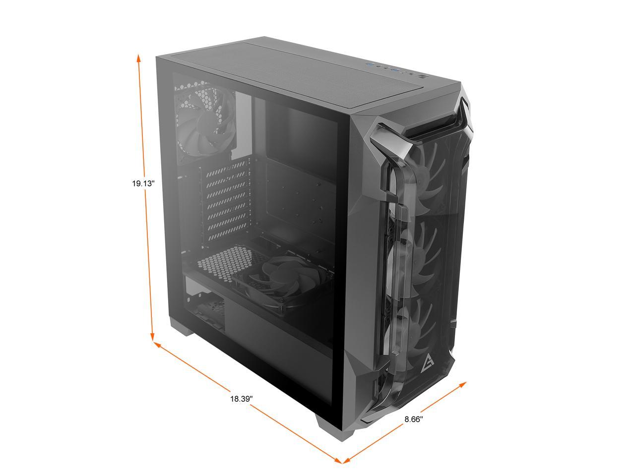 Antec Dark League Df600 Flux, Mid-tower Atx Gaming Case, Flux Platform 