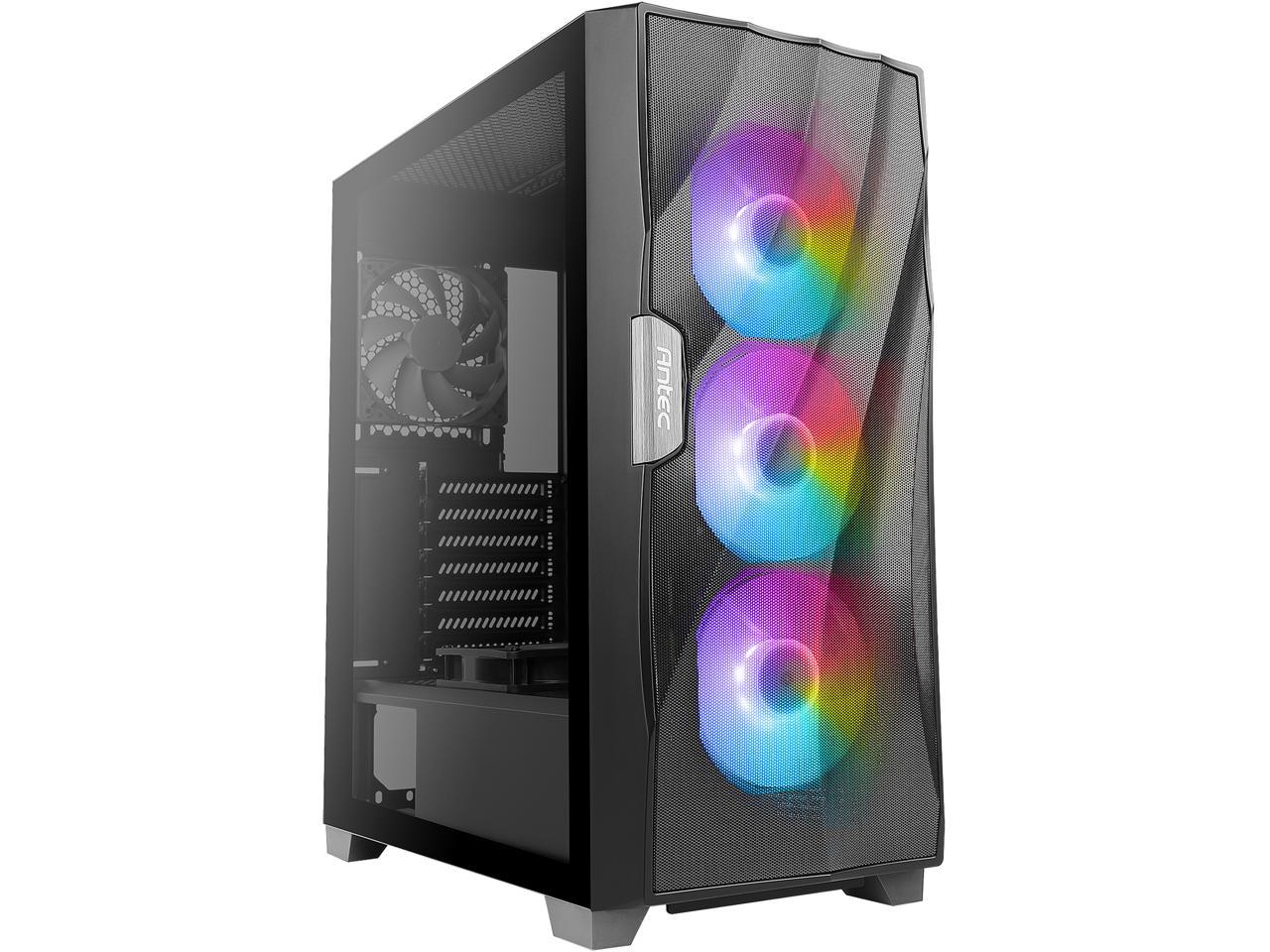 Antec Dark Fleet DF700 FLUX, Mid Tower ATX Gaming Case, Tempered Glass ...