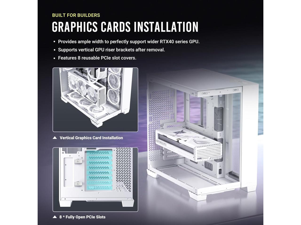 Antec C White Fans Not Included Rtx Compatible Dual Chamber