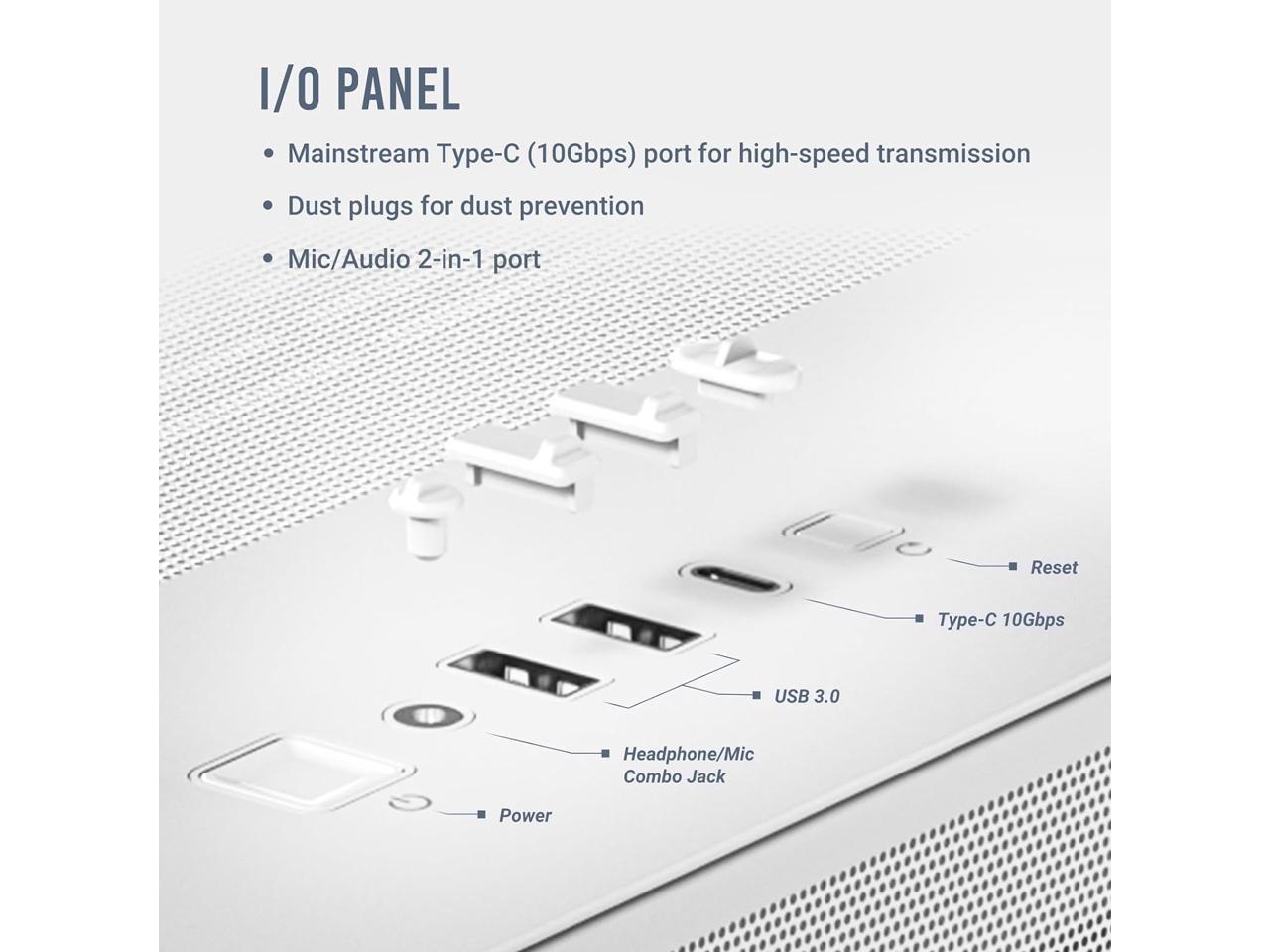 Antec C White Fans Not Included Rtx Compatible Dual Chamber Tooless Design Type C