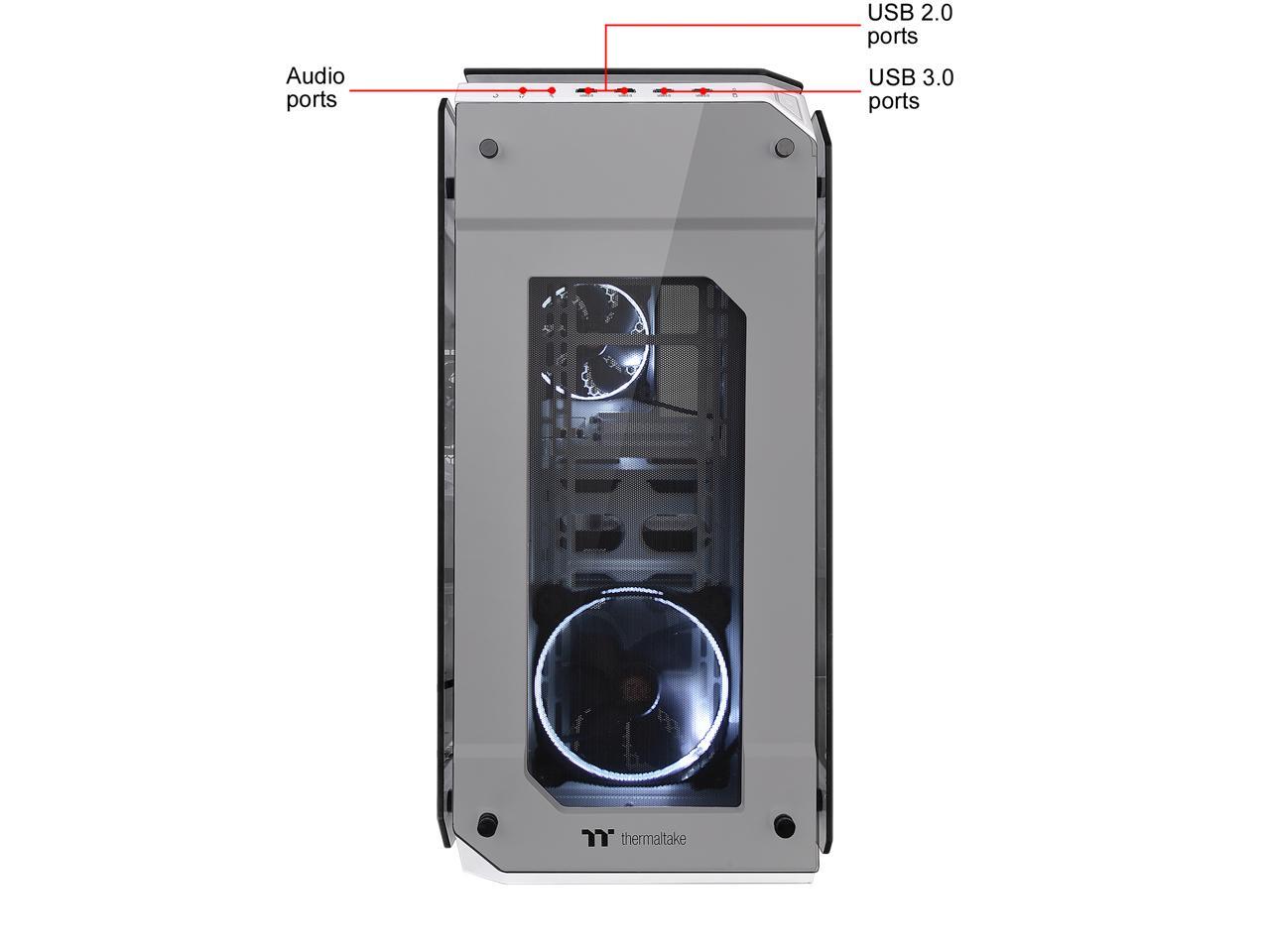 Thermaltake View 71 Tempered Glass Snow Edition 4-Sided Tempered Glass ...
