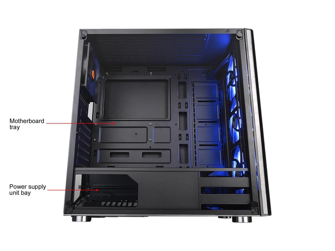 Thermaltake V200 Tempered Glass Rgb Edition Mid-tower Chassis Ca-1k8 