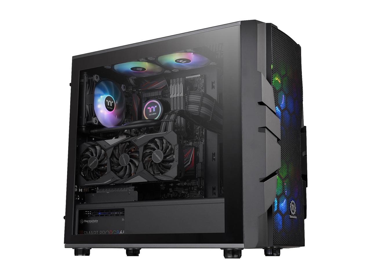 Thermaltake Commander C33 Motherboard Sync ARGB ATX Mid Tower Computer ...