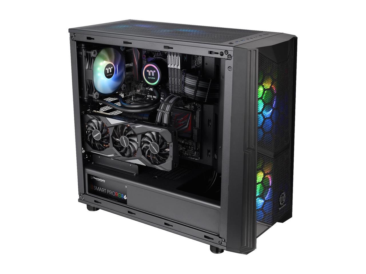 Thermaltake Commander C35 Motherboard Sync ARGB ATX Mid Tower Computer ...