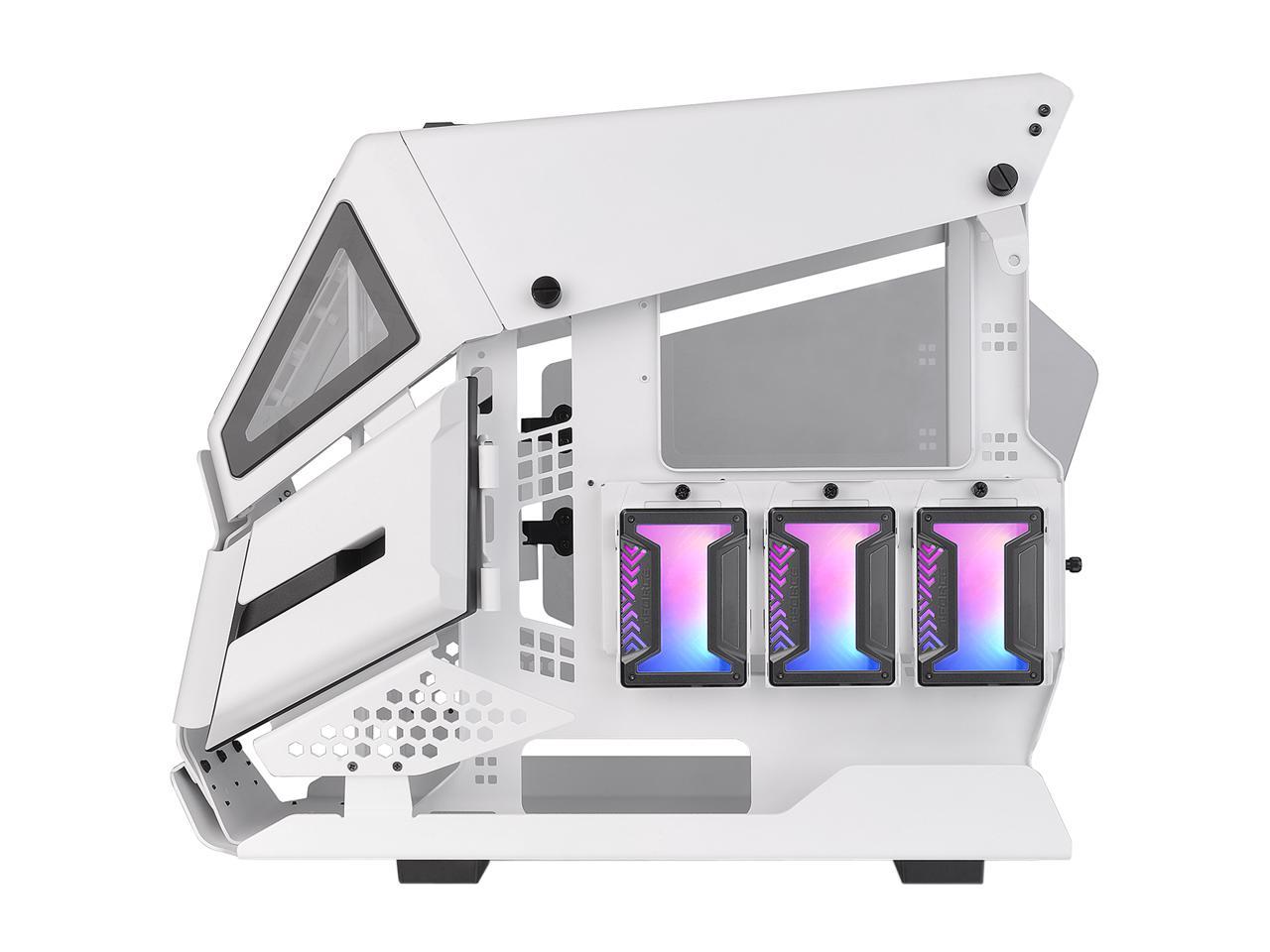 Thermaltake AH T200 Snow Helicopter Styled Open Frame Tempered Glass ...