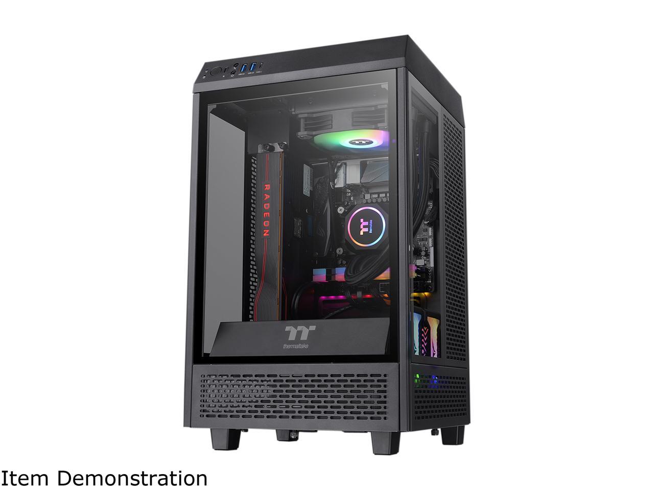 Thermaltake Tower 100 Black Edition Tempered Glass Type-C (USB 3.1 Gen ...