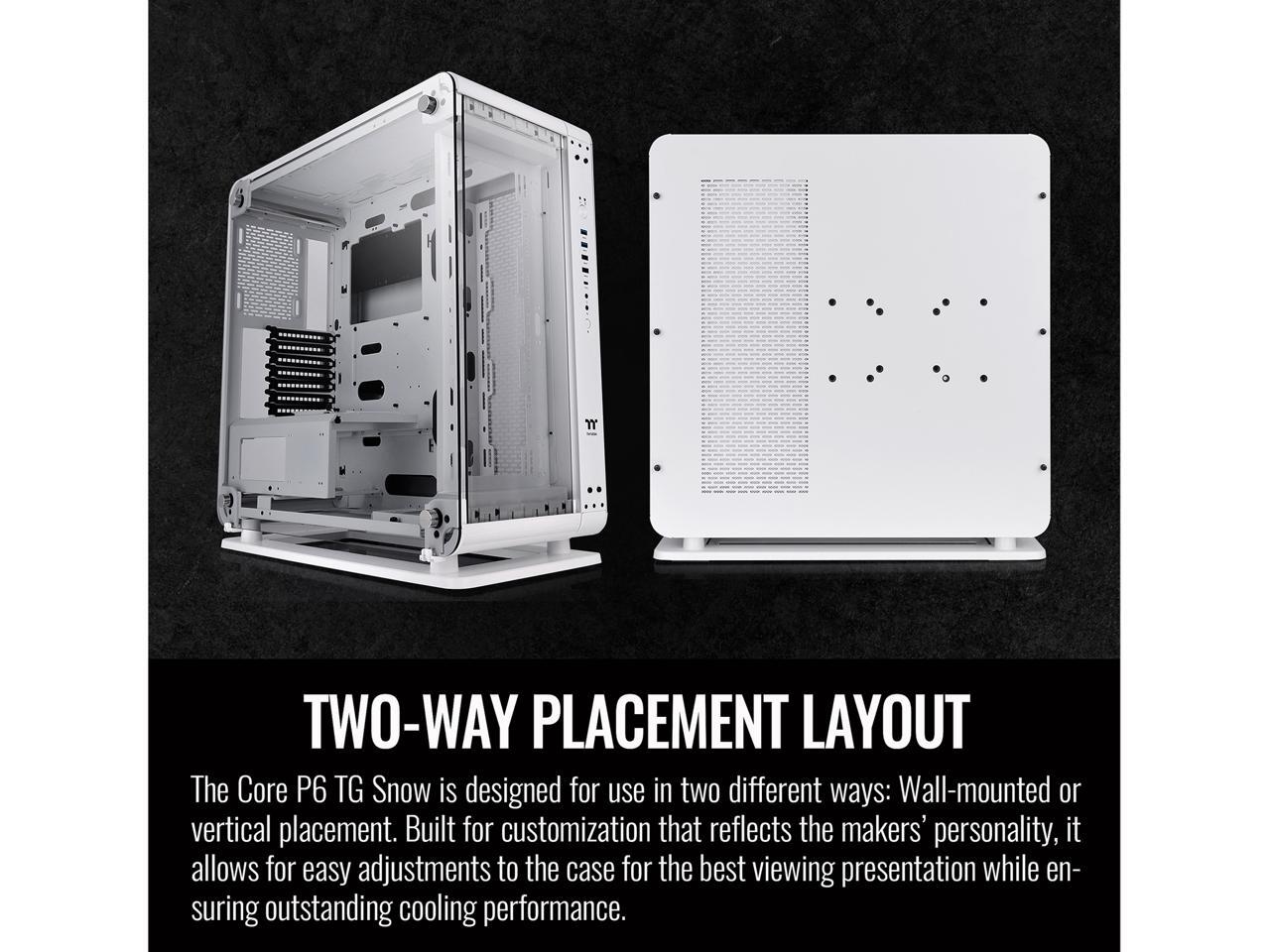 Thermaltake Core P6 TG Snow Edition DualForm Transformable/2Way