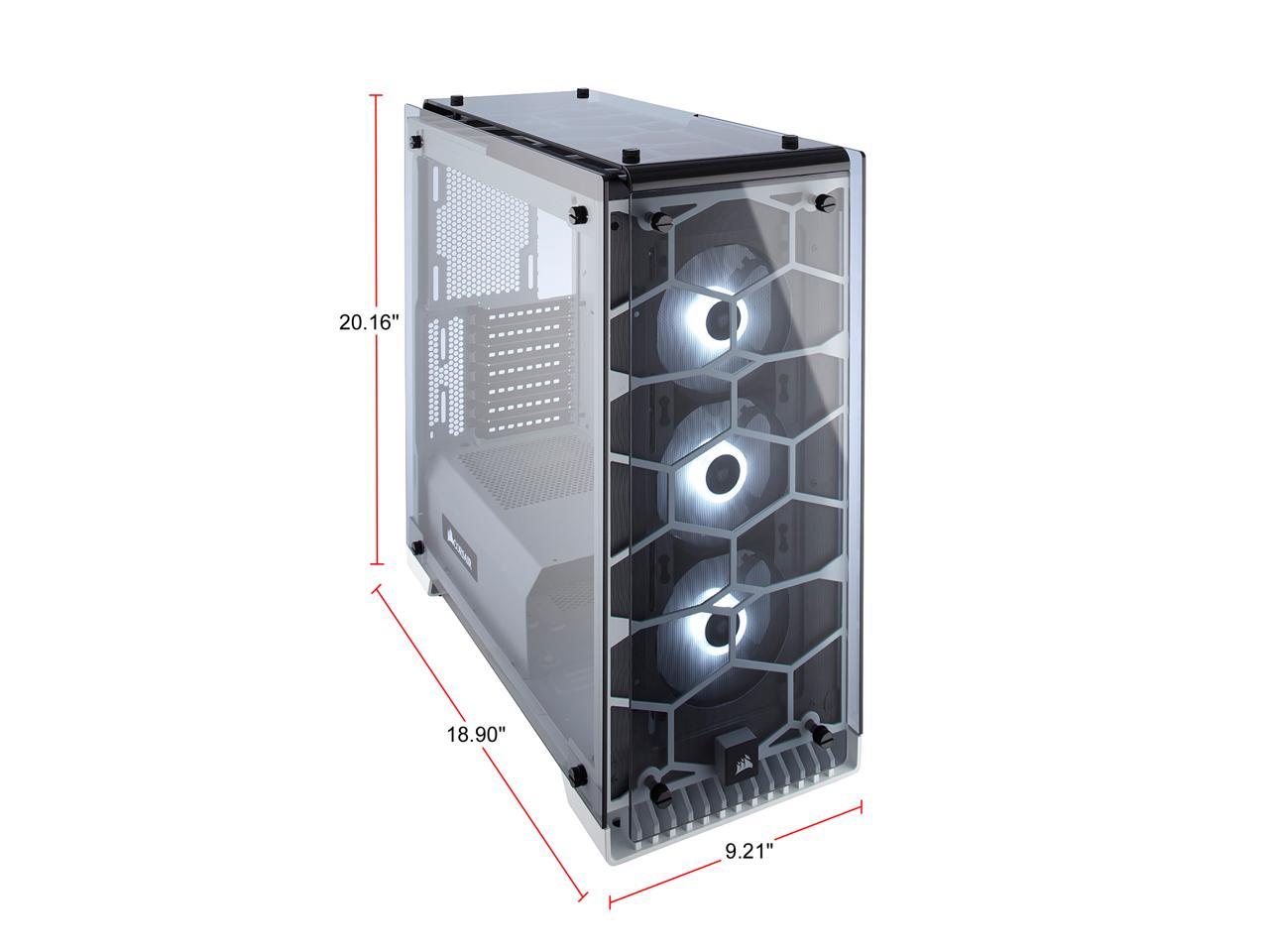 CORSAIR Crystal 570X RGB Tempered Glass, Premium ATX Mid Tower Case ...