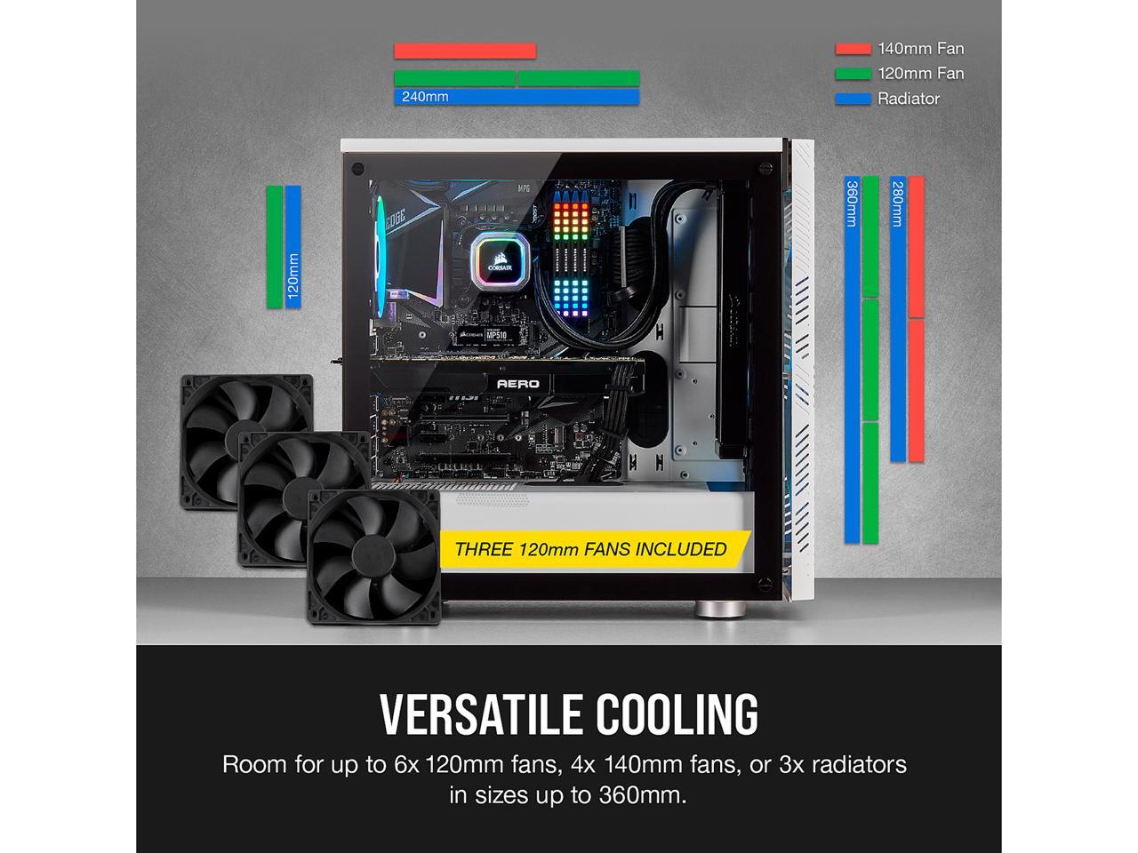 corsair 275r airflow atx mid tower case
