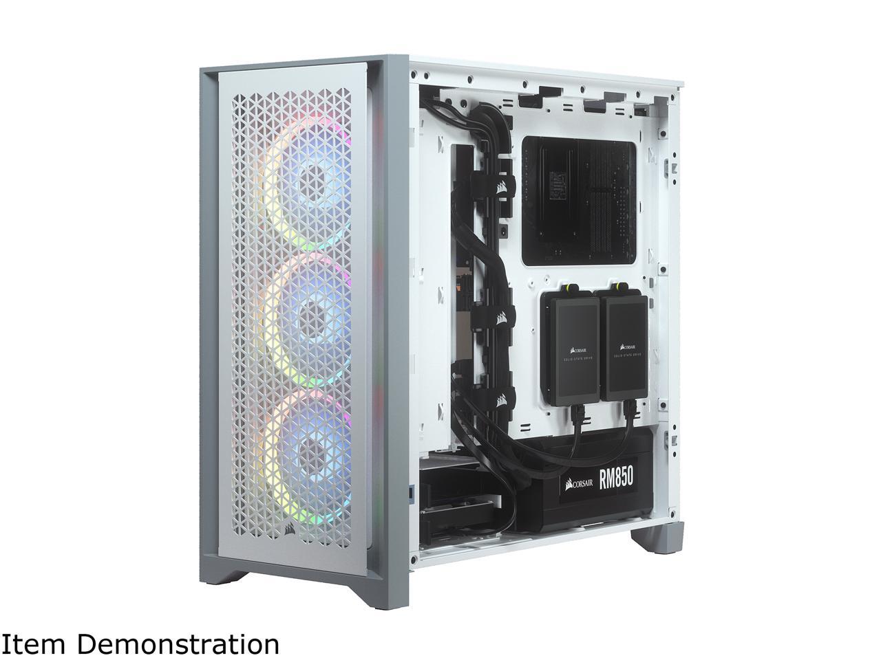 Corsair 4000D White Steel ATX Mid Tower Computer Case Newegg.ca
