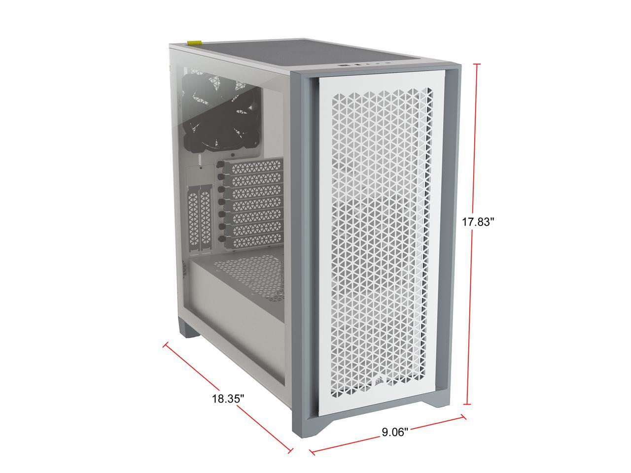 Corsair 4000D White Steel ATX Mid Tower Computer Case - Newegg.ca