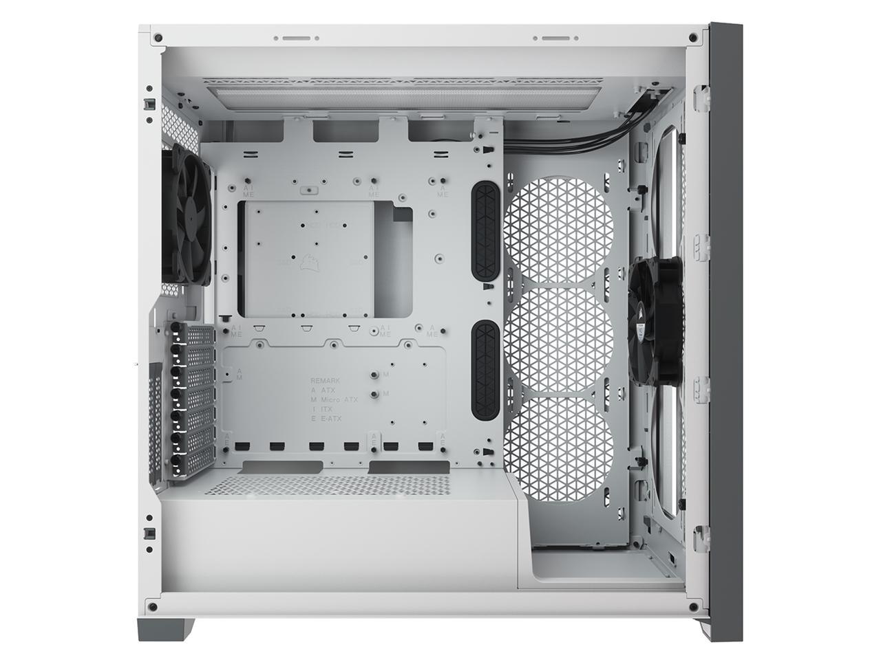 Corsair 5000D Airflow Tempered Glass Mid-Tower ATX PC Case, White, CC ...