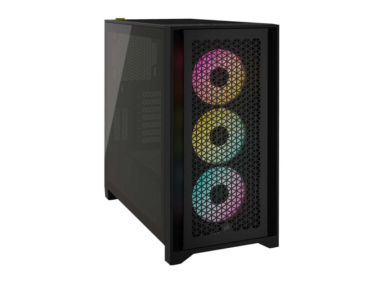 CORSAIR iCUE 4000D RGB AIRFLOW Mid-Tower Case, Black - 3x AF120 RGB ...