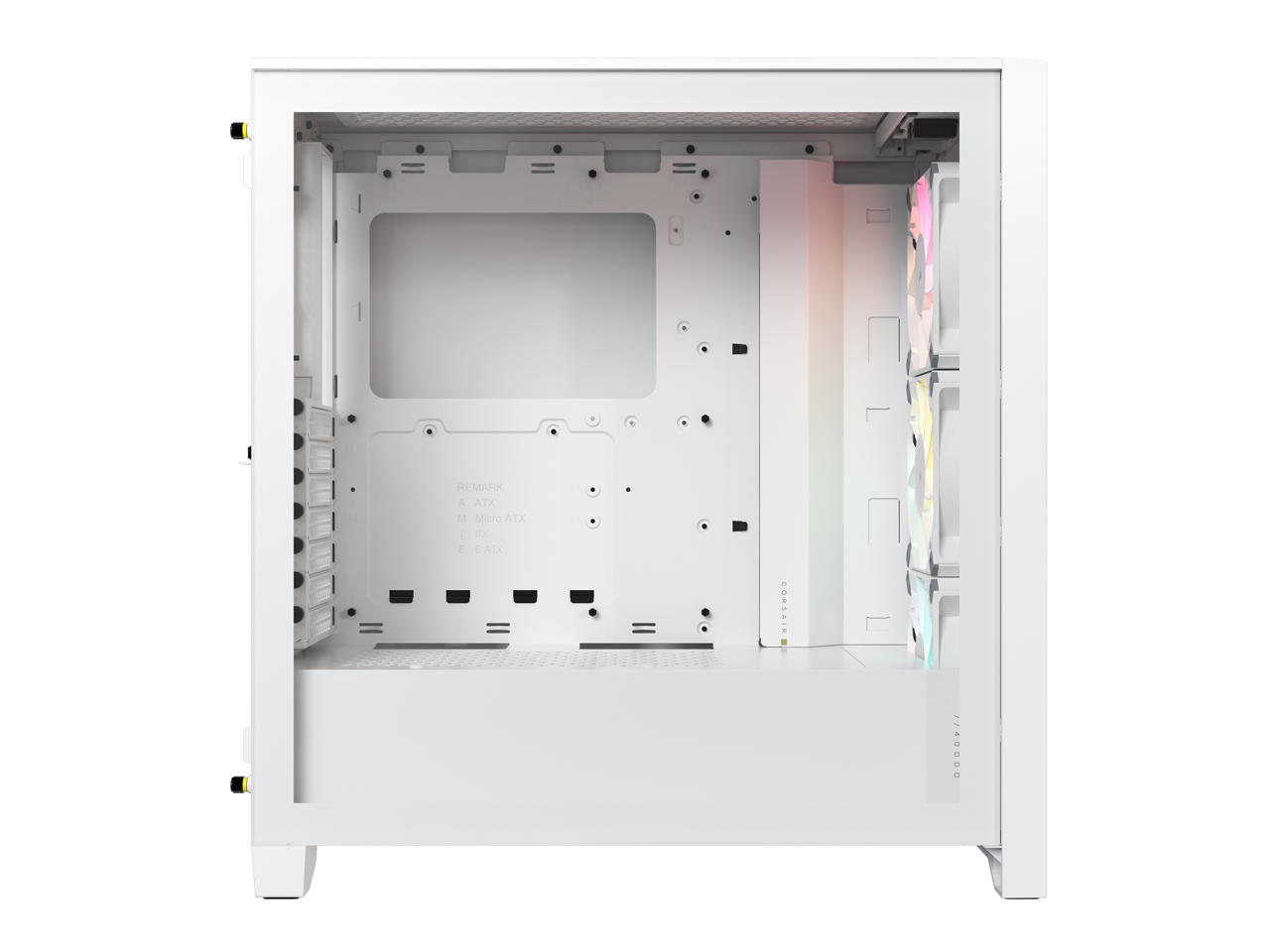 CORSAIR iCUE 4000D RGB AIRFLOW Mid-Tower Case, True White - 3x AF120 ...