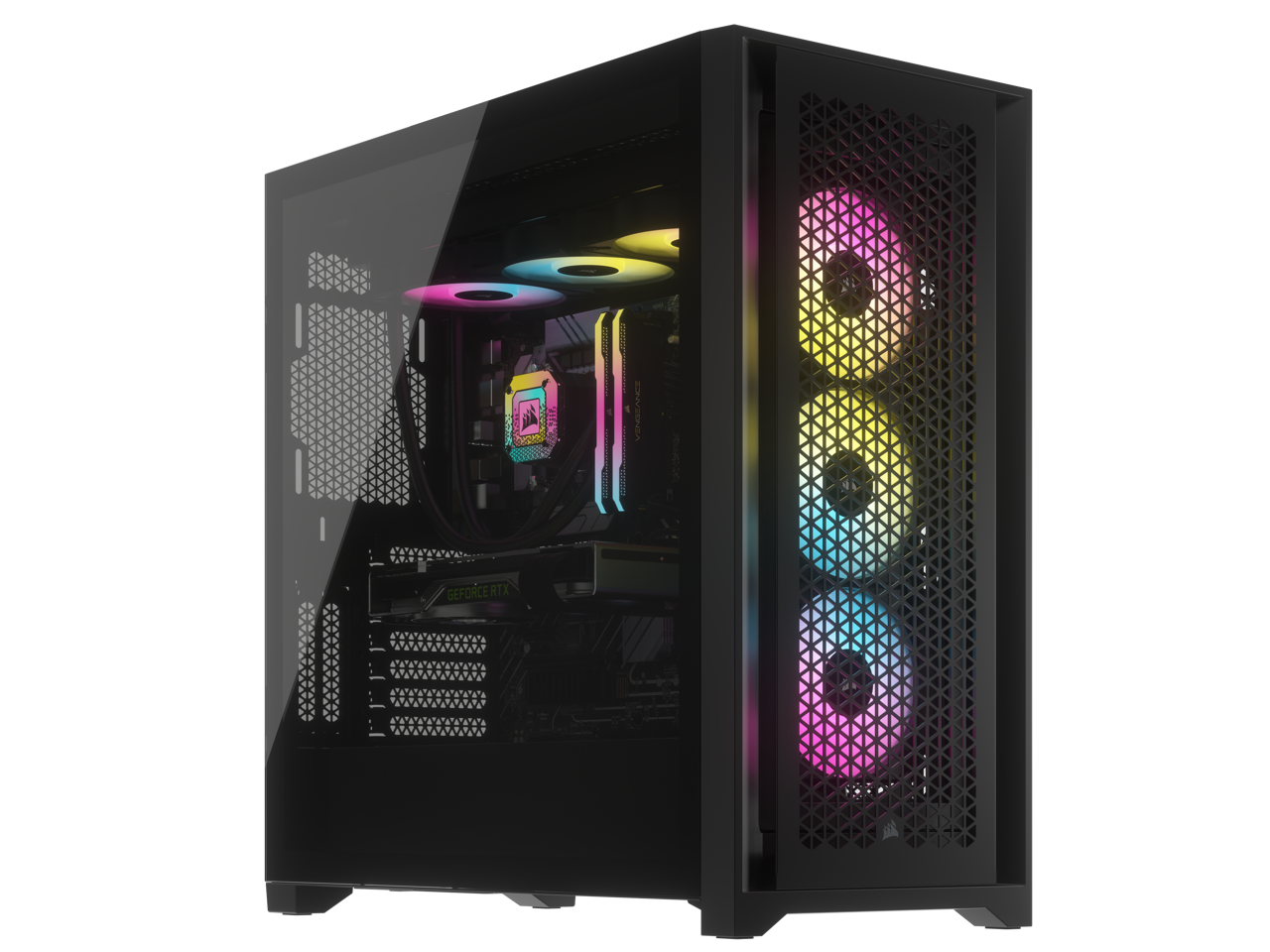 Corsair Icue D Rgb Airflow Mid Tower Case Black X Af Rgb