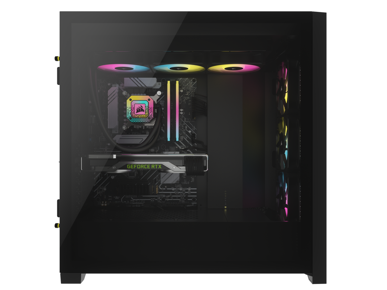 CORSAIR iCUE 5000D RGB AIRFLOW MidTower Case, Black 3x AF120 RGB