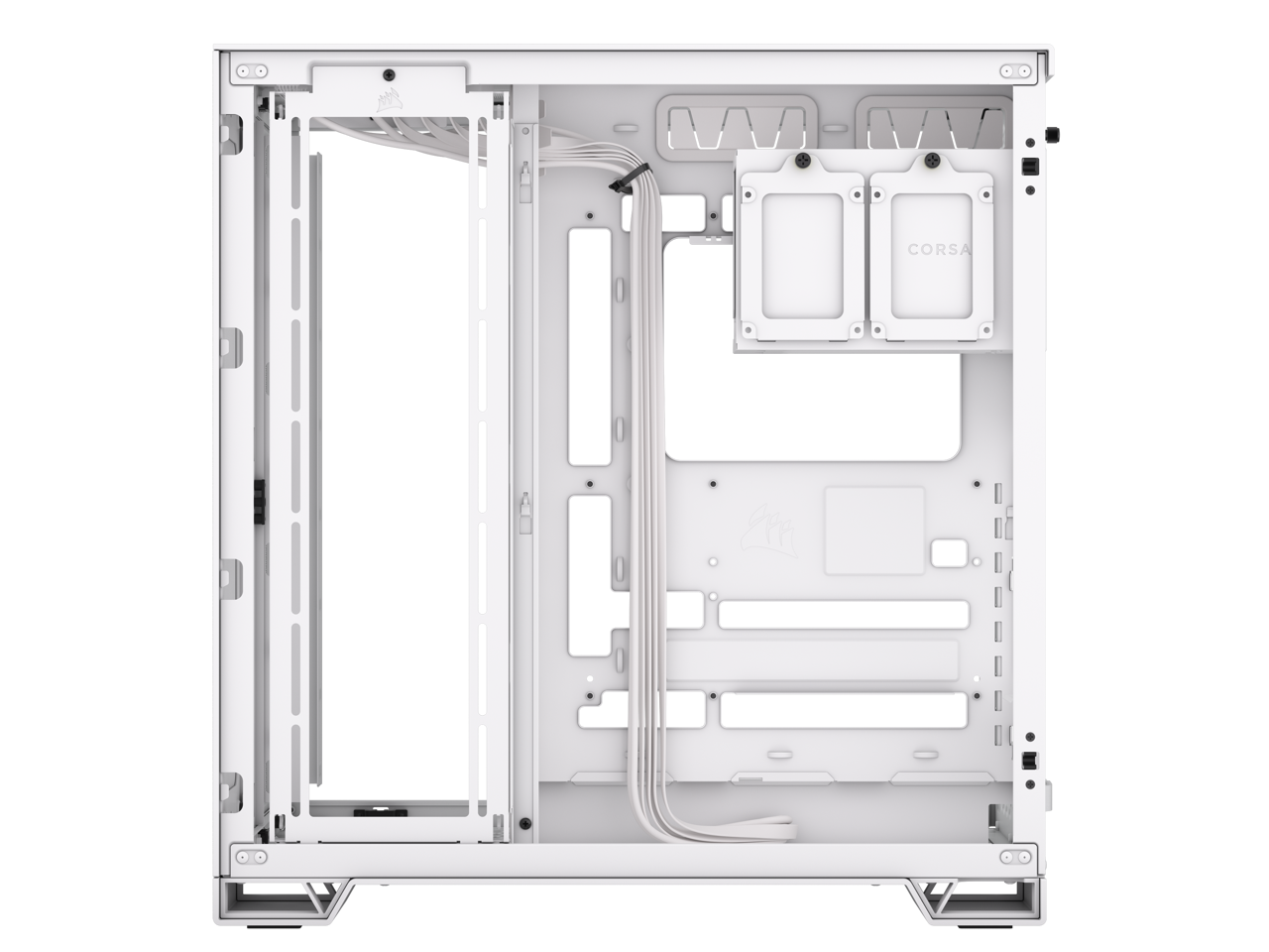 Corsair 6500d airflow tempered glass super mid tower white newegg ca