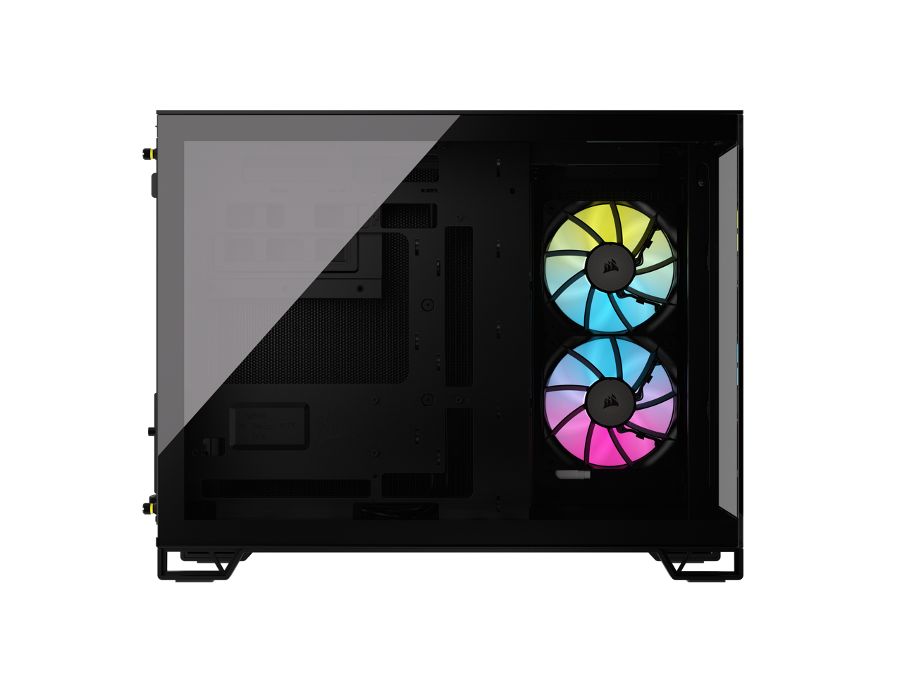 Corsair Icue Link X Rgb Micro Atx Dual Chamber Pc Case Two